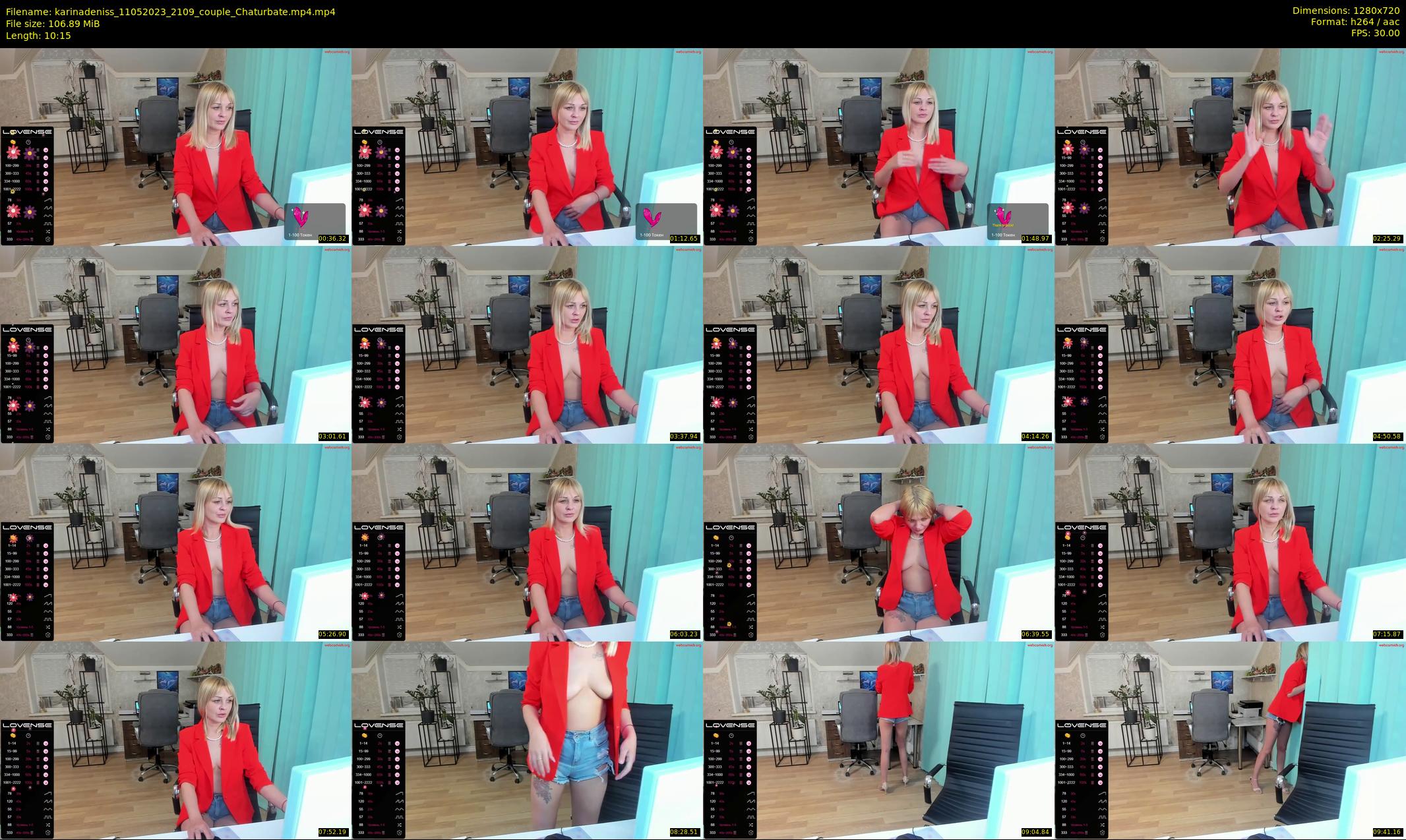 karinadeniss — 11 minute Chaturbate couple cam show recording, 720p, May 11, 2023