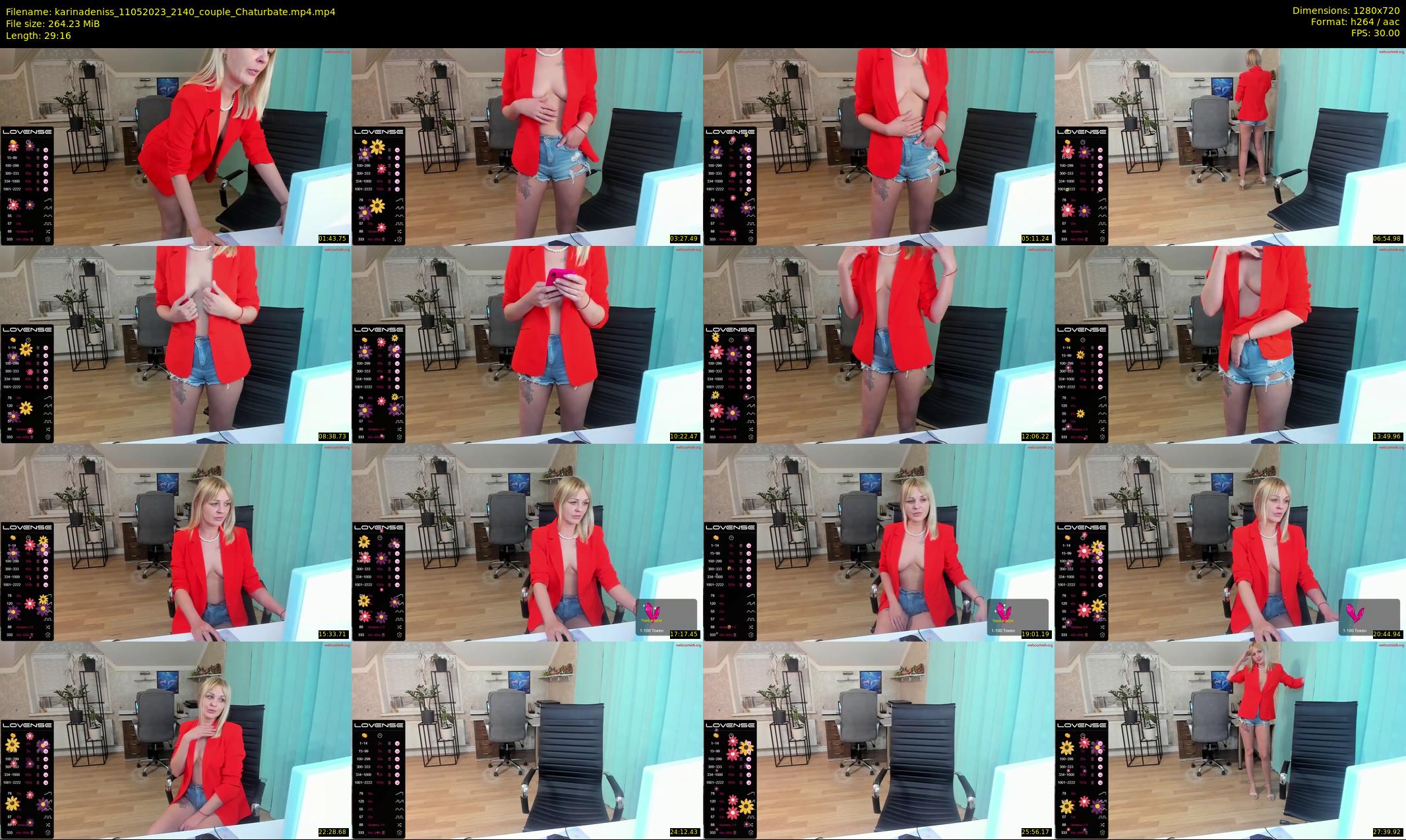 karinadeniss — 30 minute Chaturbate couple cam show recording, 720p, May 11, 2023