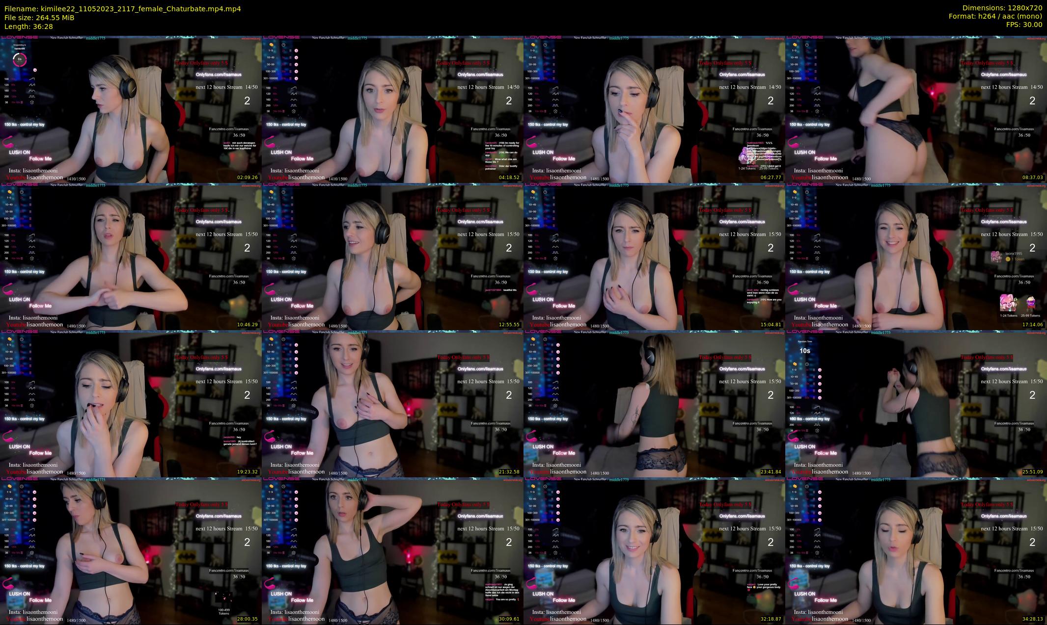 kimilee22 — 37 minute Chaturbate female cam show recording, 720p, May 11, 2023