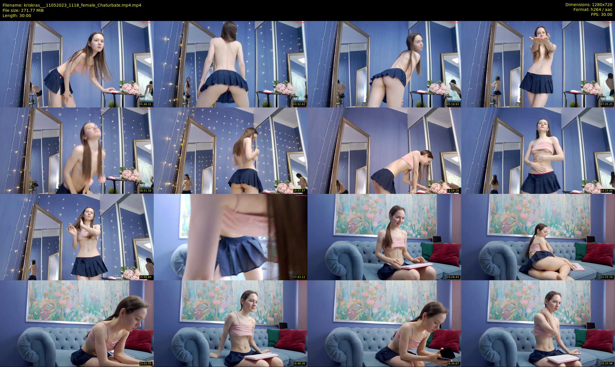 kriskras__ — 30 minute Chaturbate female cam show recording, 720p, May 11, 2023