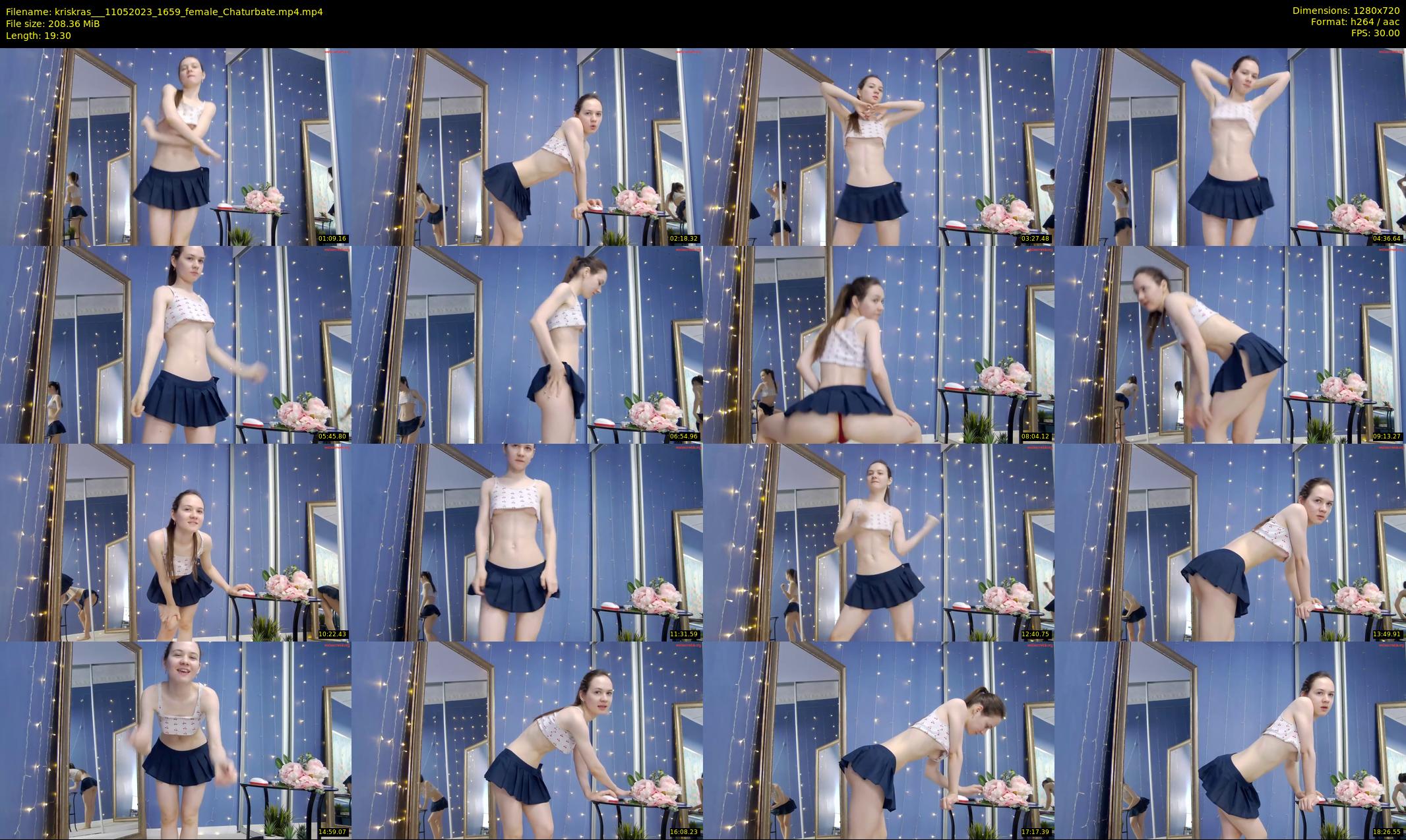 kriskras__ — 20 minute Chaturbate female cam show recording, 720p, May 11, 2023