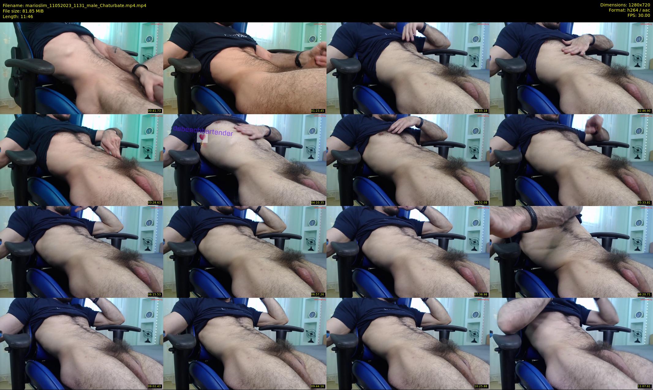 marioslim — 12 minute Chaturbate male cam show recording, 720p, May 11, 2023