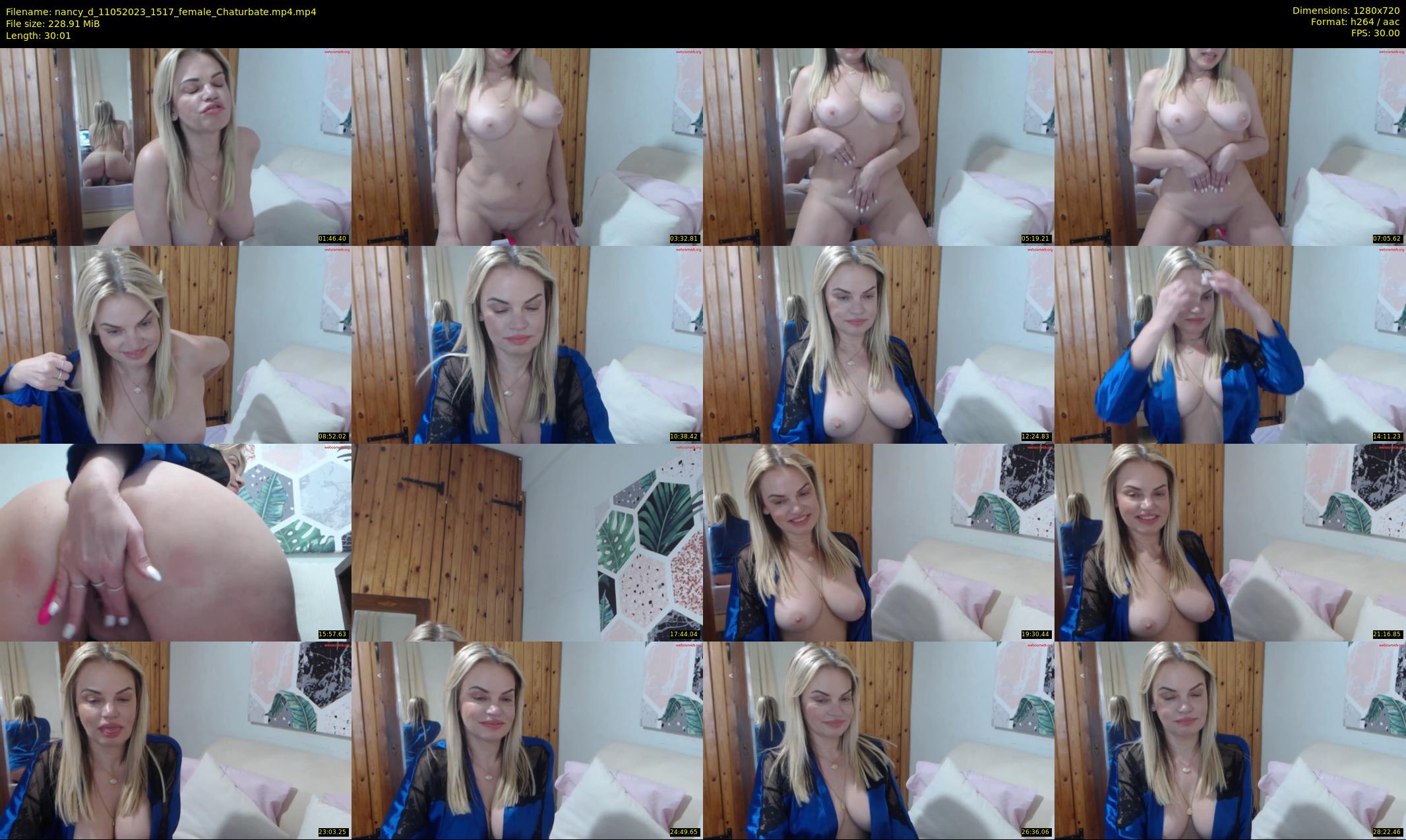 nancy_d — 31 minute Chaturbate female cam show recording, 720p, May 11, 2023