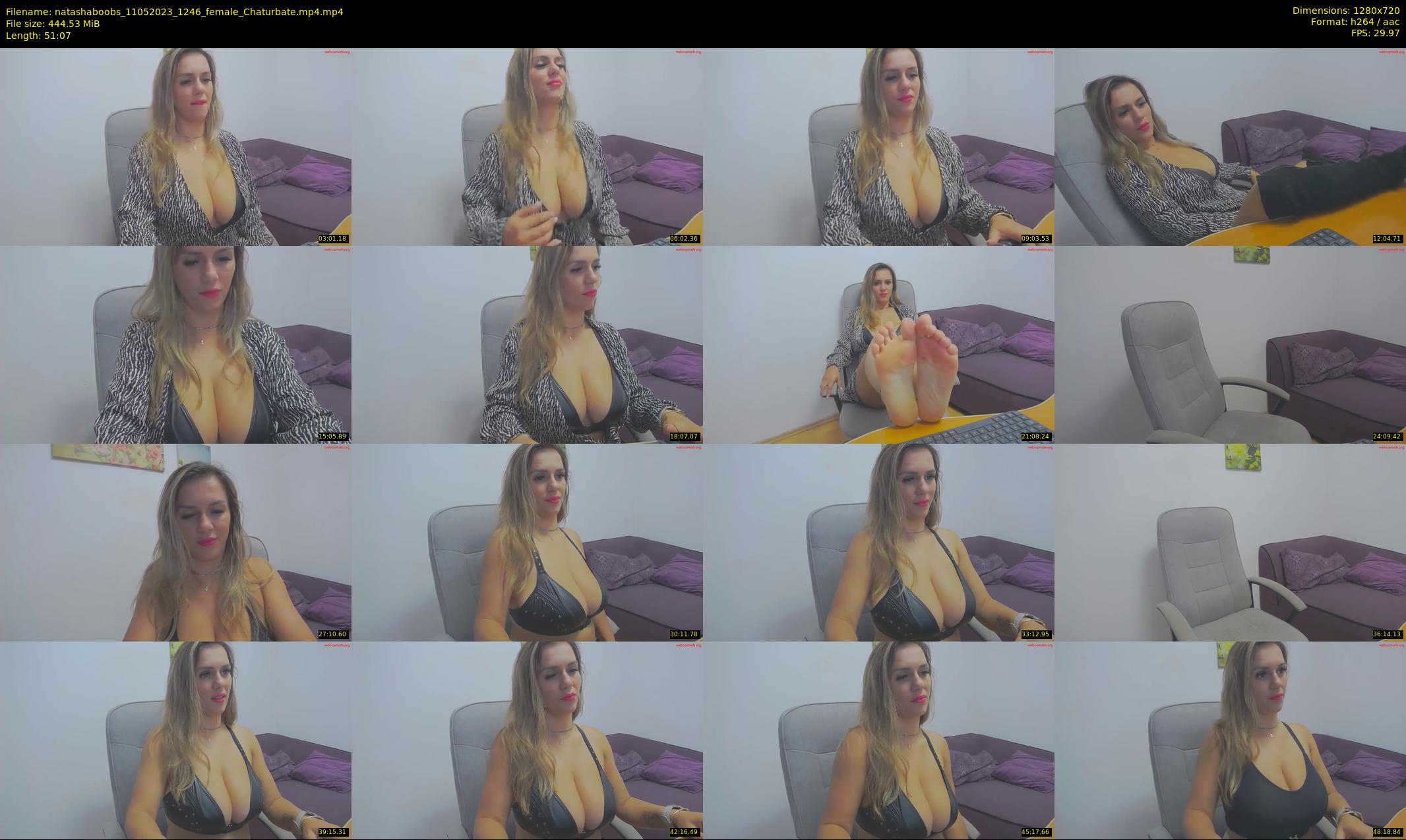 natashaboobs — 52 minute Chaturbate female cam show recording, 720p, May 11, 2023