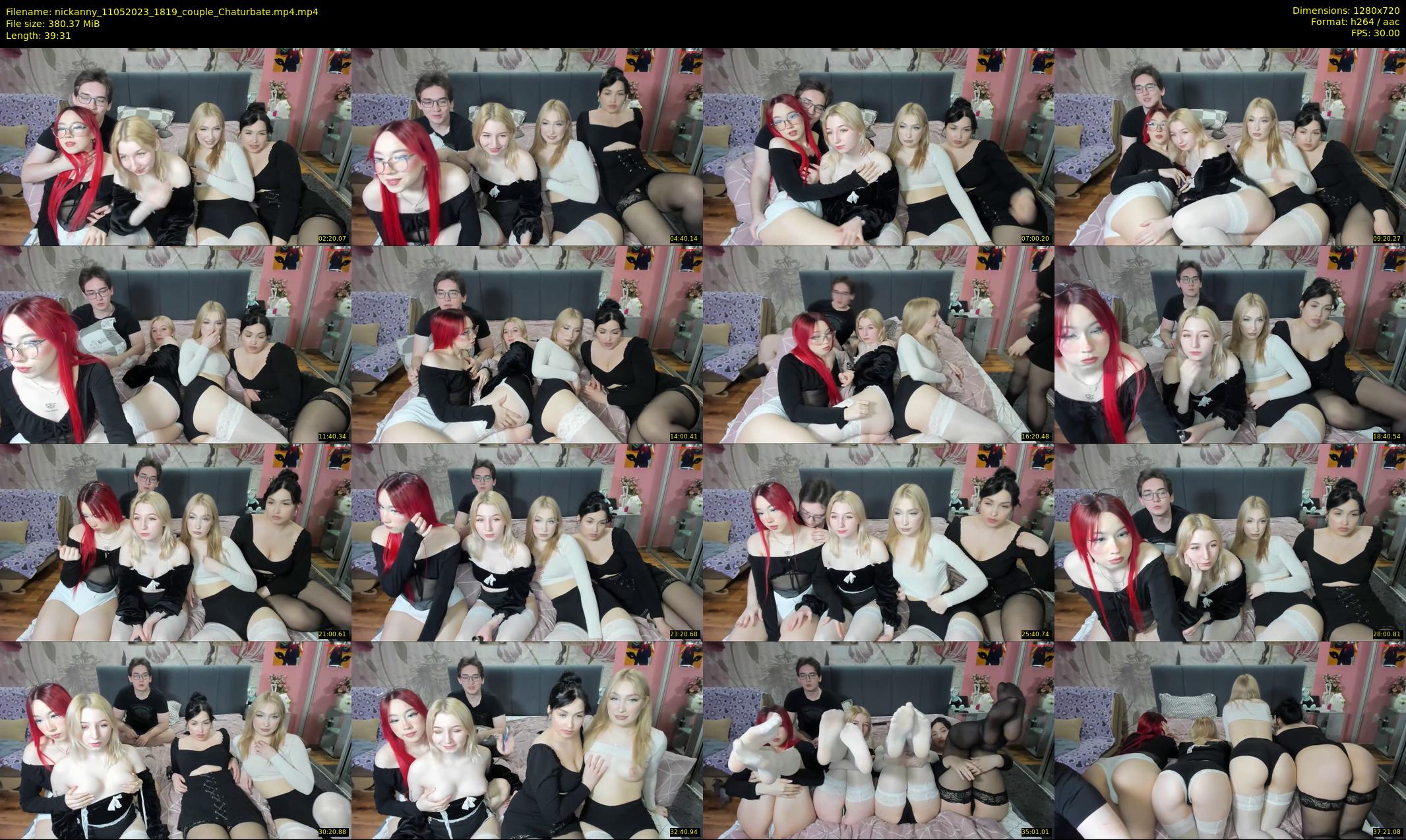 nickanny — 40 minute Chaturbate couple cam show recording, 720p, May 11, 2023