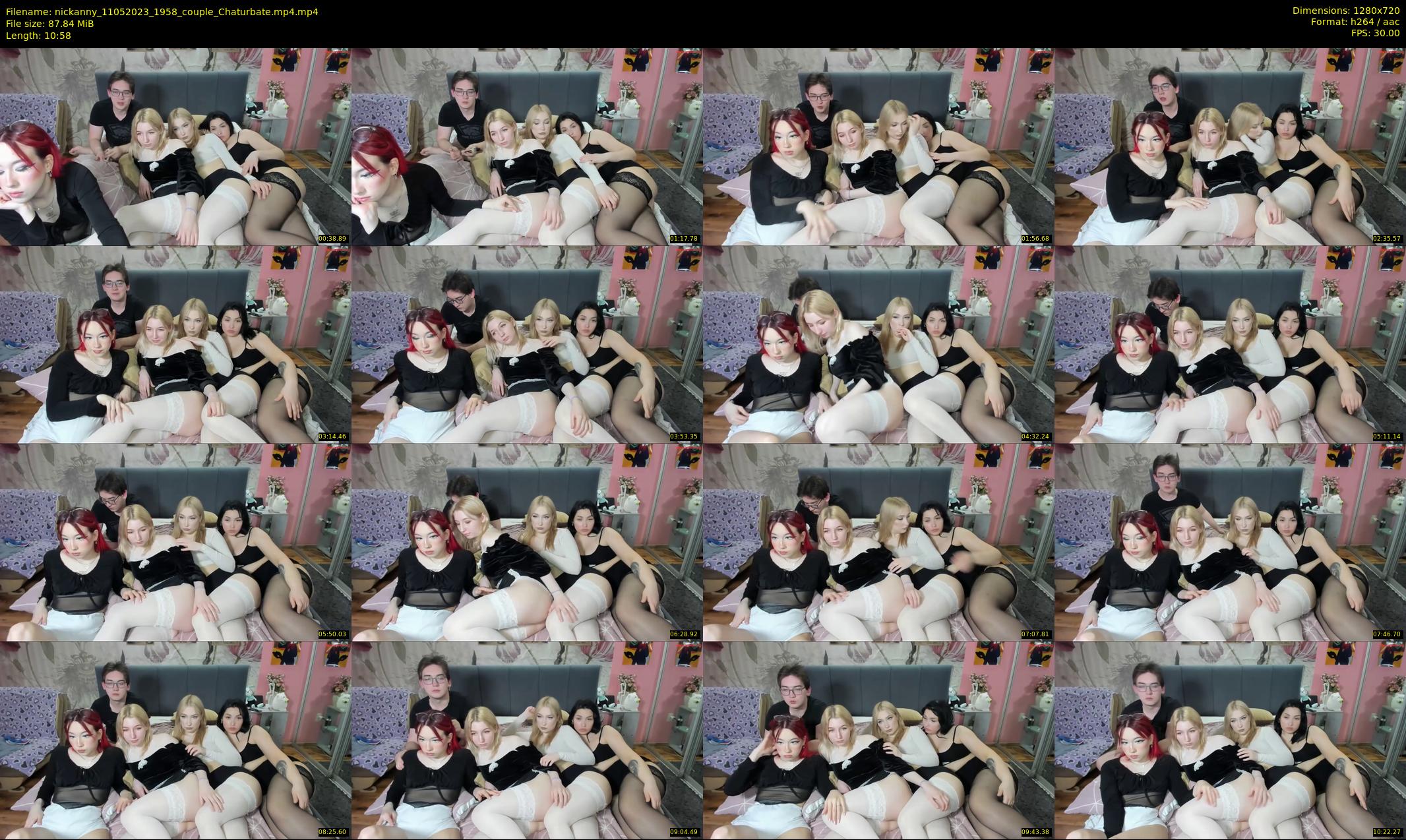 nickanny — 11 minute Chaturbate couple cam show recording, 720p, May 11, 2023