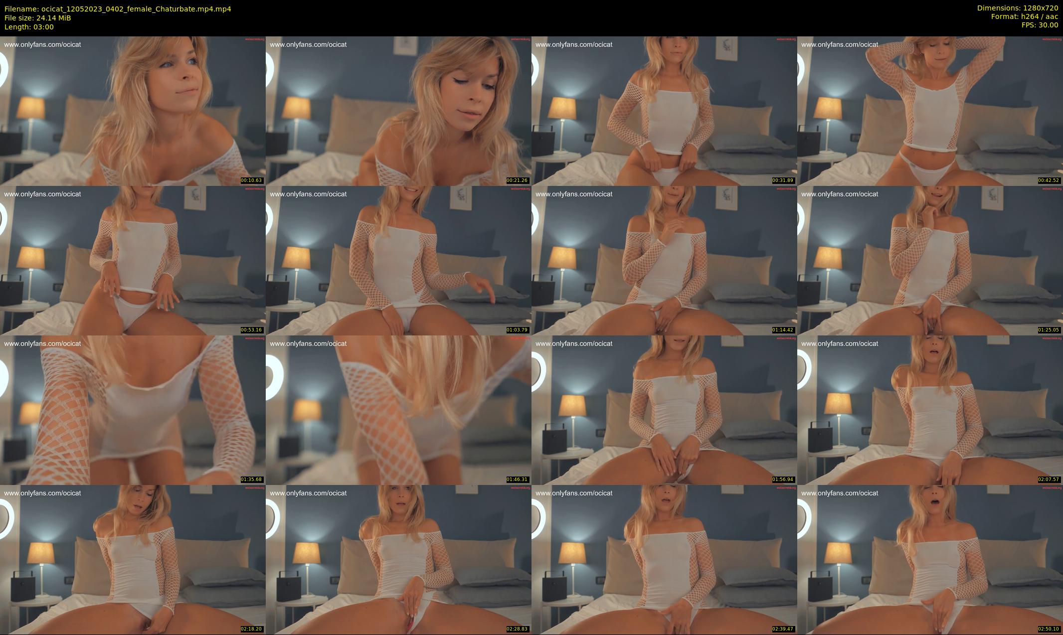 ocicat — 3 minute Chaturbate female cam show recording, 720p, May 12, 2023