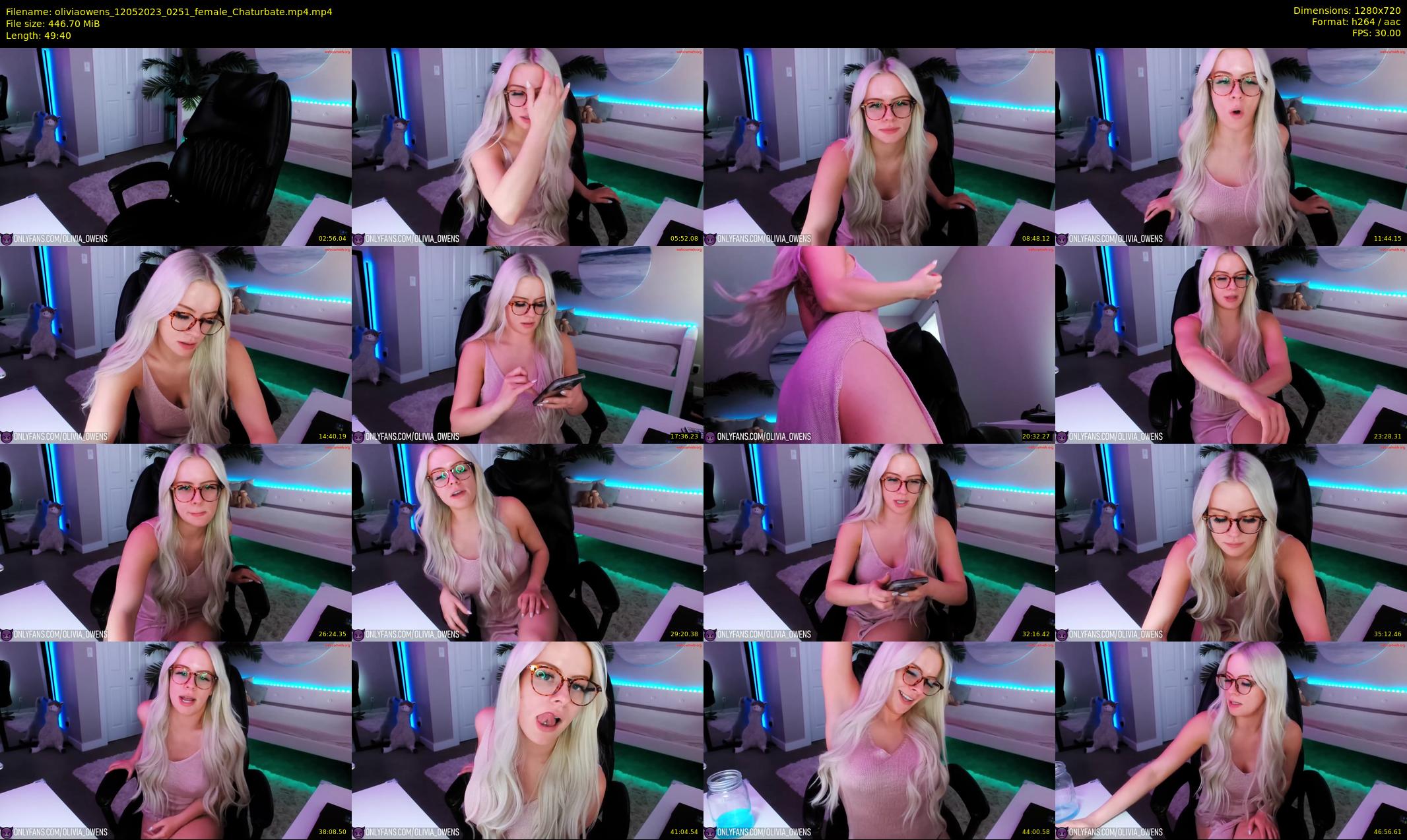 oliviaowens — 50 minute Chaturbate female cam show recording, 720p, May 12, 2023