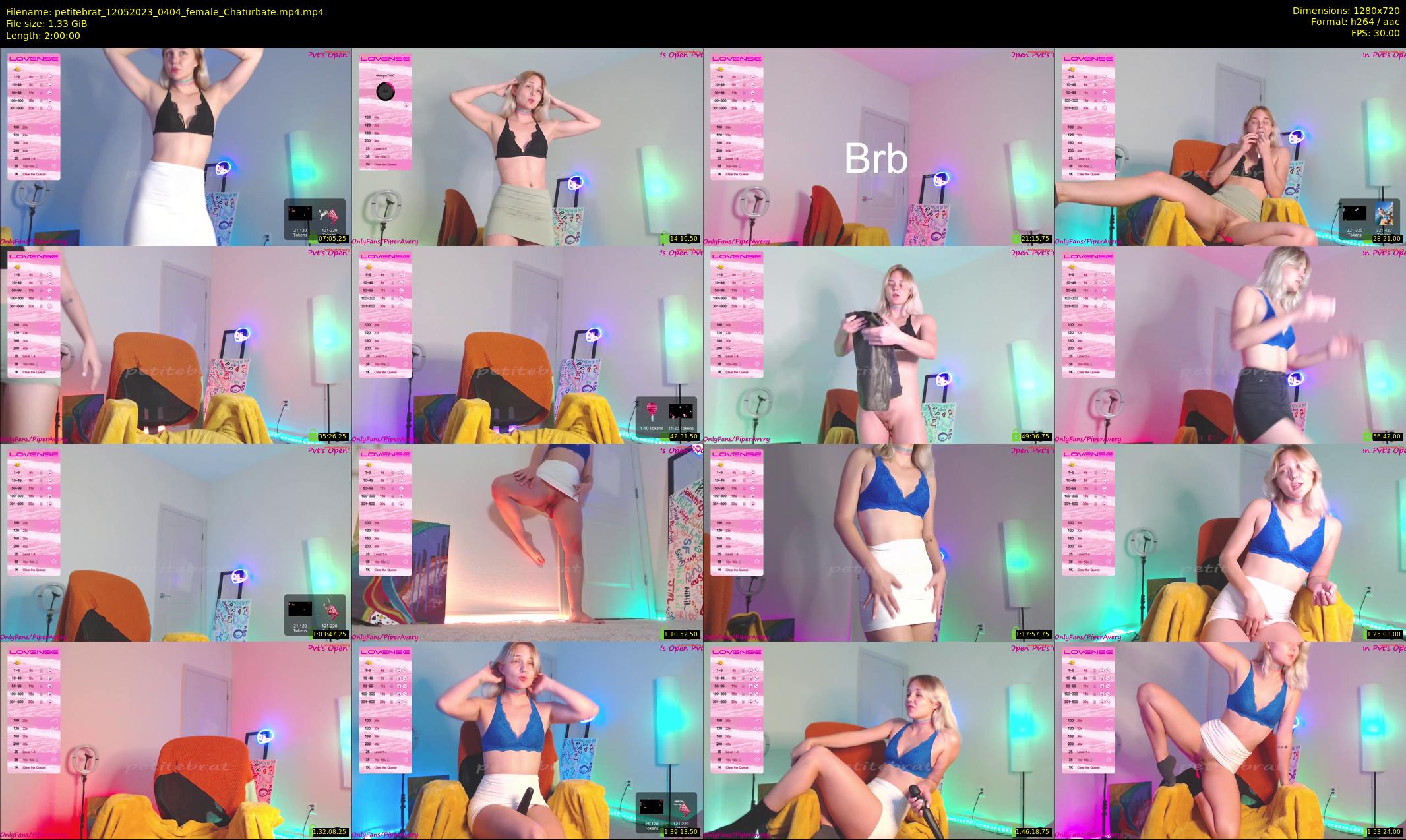 petitebrat — 120 minute Chaturbate female cam show recording, 720p, May 12, 2023