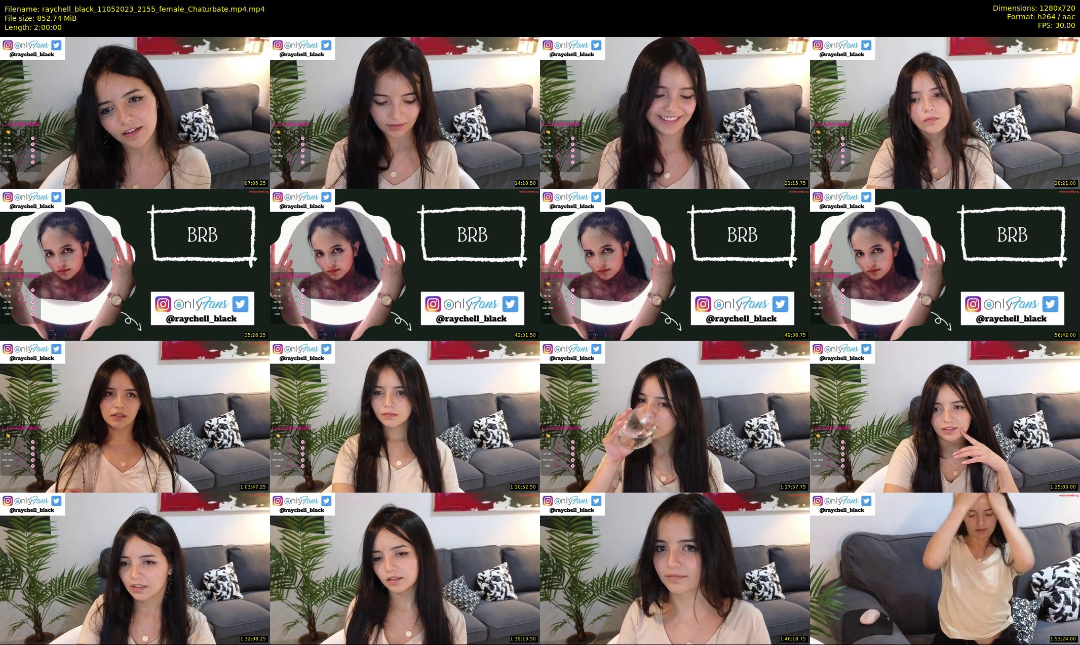 raychell_black — 120 minute Chaturbate female cam show recording, 720p, May 11, 2023