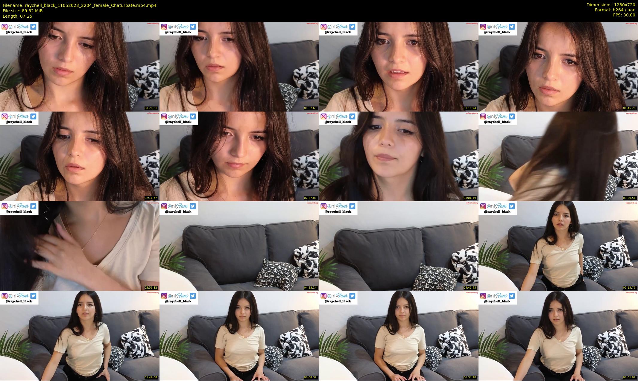raychell_black — 8 minute Chaturbate female cam show recording, 720p, May 11, 2023