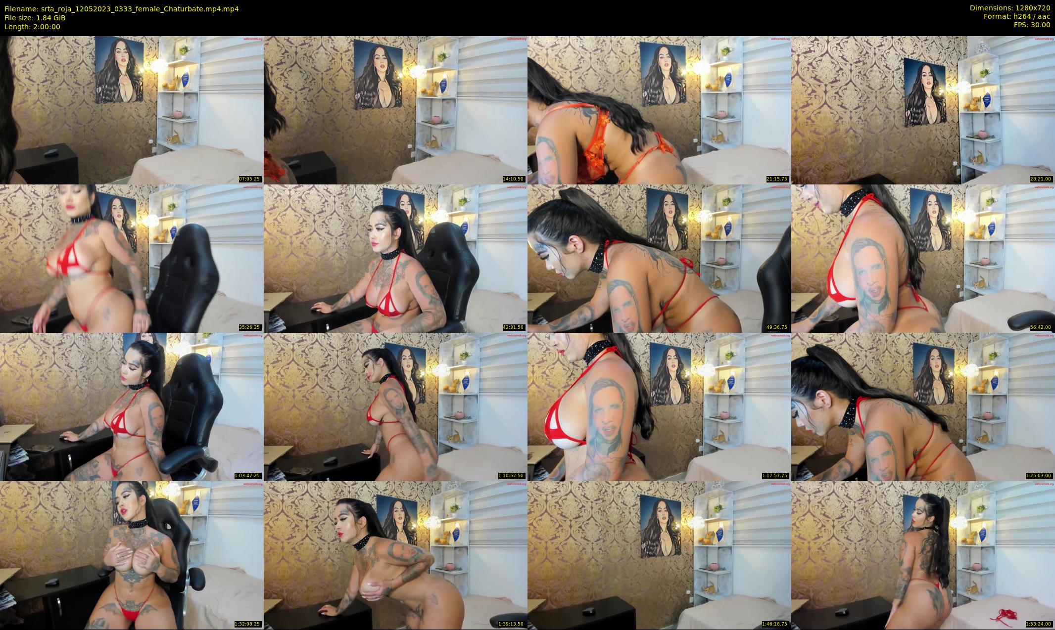 srta_roja — 120 minute Chaturbate female cam show recording, 720p, May 12, 2023