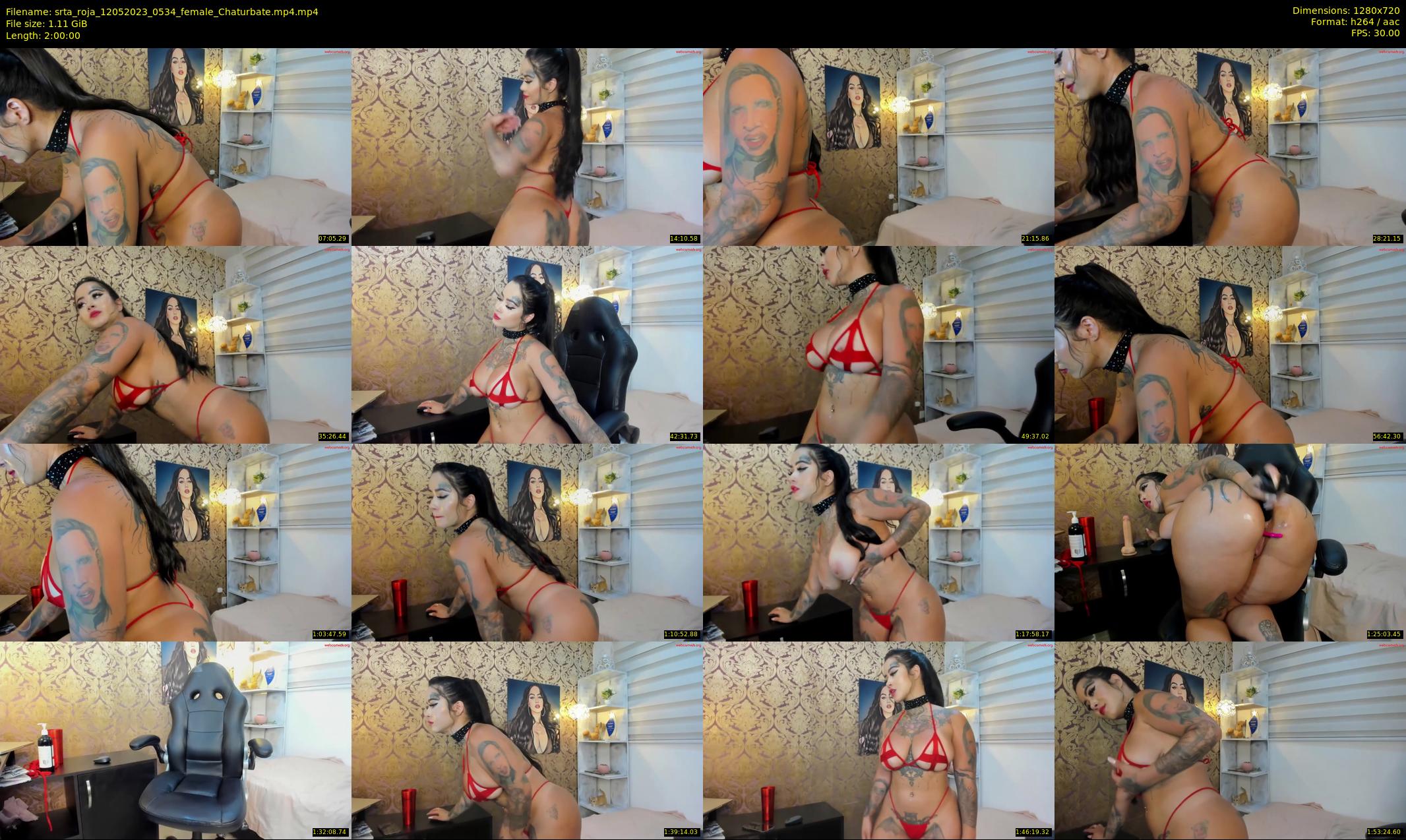 srta_roja — 120 minute Chaturbate female cam show recording, 720p, May 12, 2023