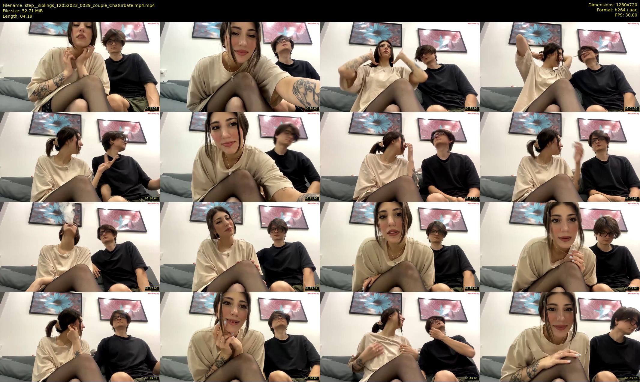 step__siblings — 5 minute Chaturbate couple cam show recording, 720p, May 12, 2023