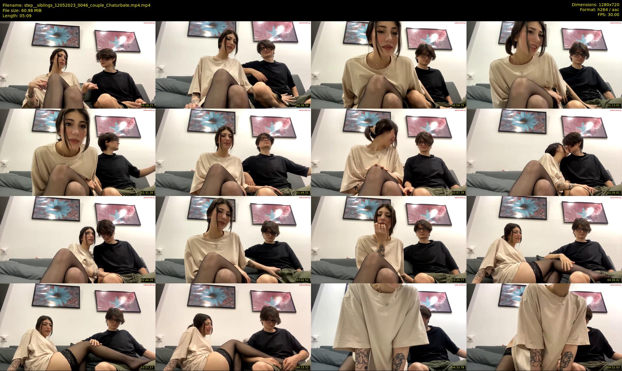 step__siblings — 6 minute Chaturbate couple cam show recording, 720p, May 12, 2023