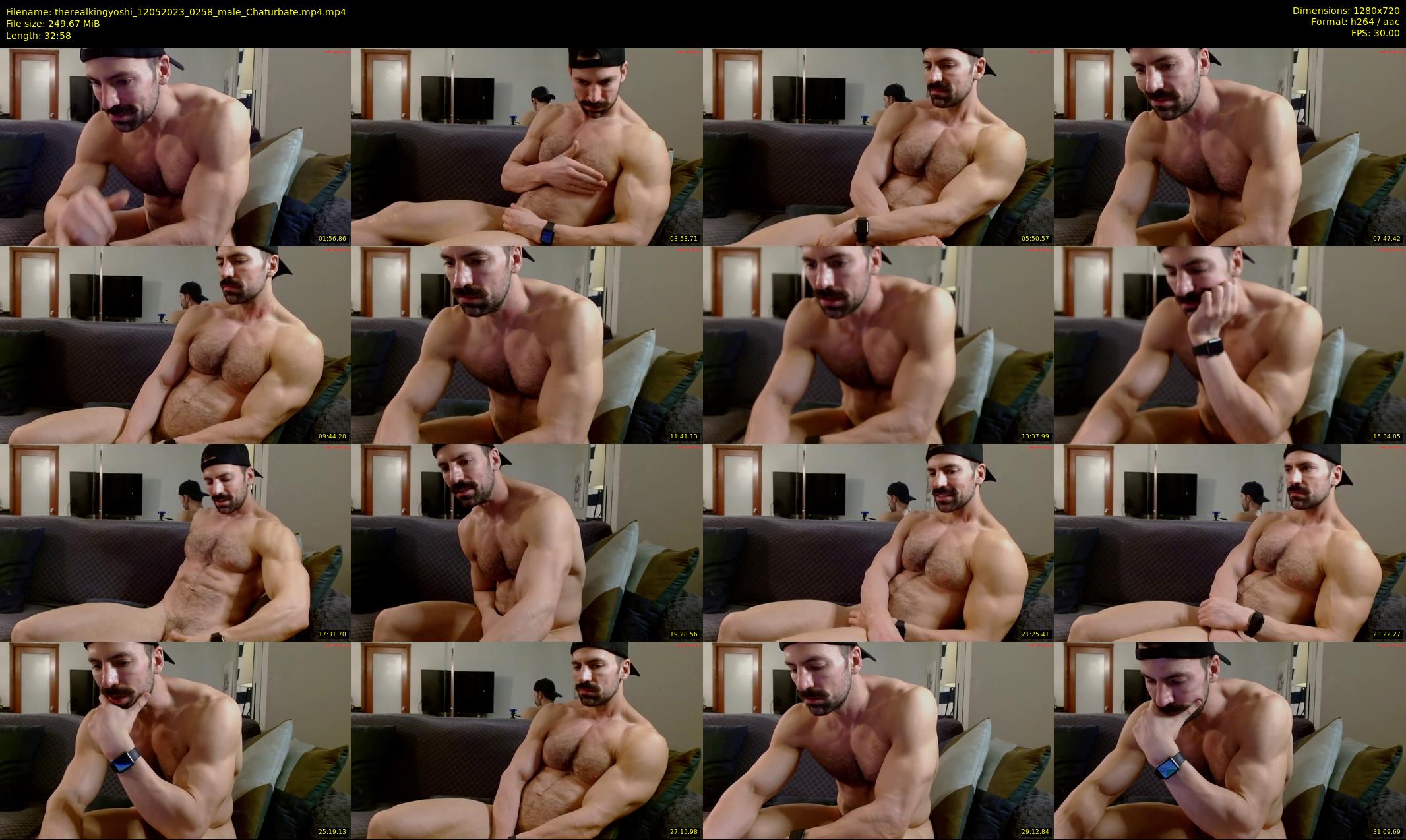therealkingyoshi — 33 minute Chaturbate male cam show recording, 720p, May 12, 2023