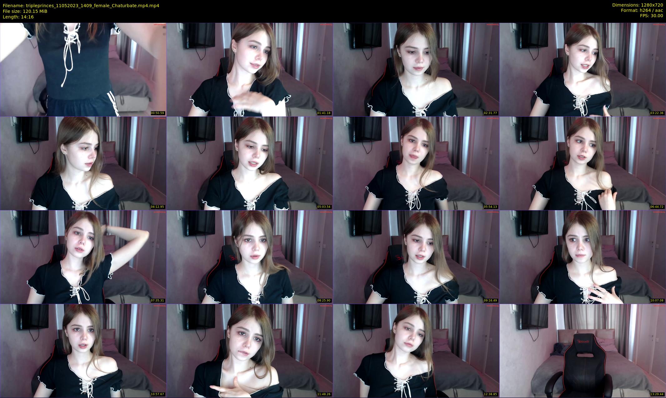 tripleprinces — 15 minute Chaturbate female cam show recording, 720p, May 11, 2023