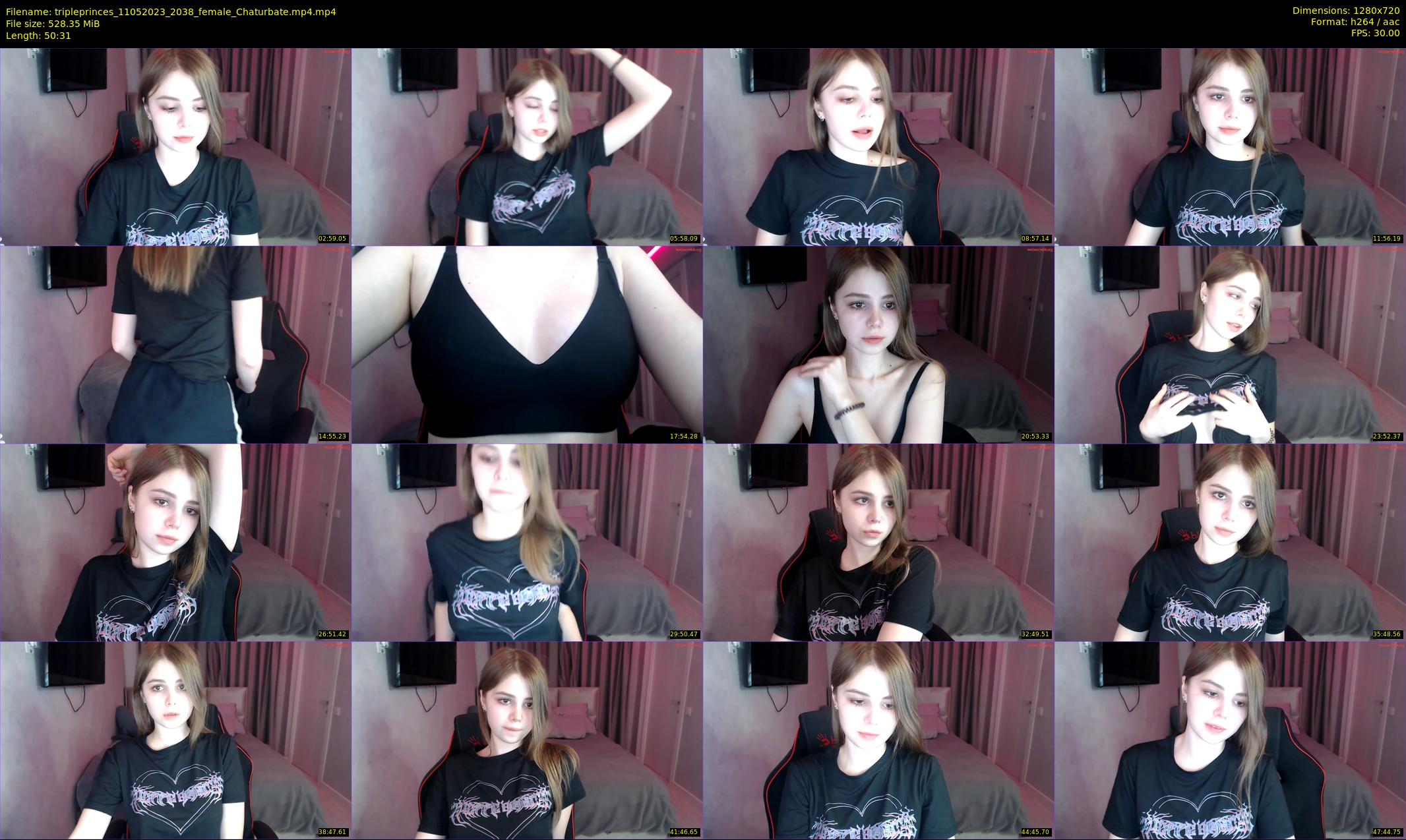 tripleprinces — 51 minute Chaturbate female cam show recording, 720p, May 11, 2023