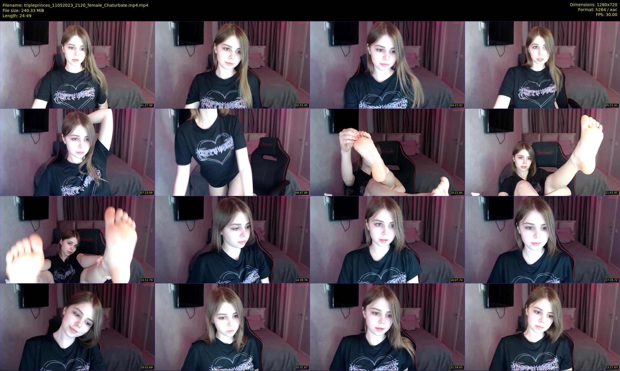 tripleprinces — 25 minute Chaturbate female cam show recording, 720p, May 11, 2023