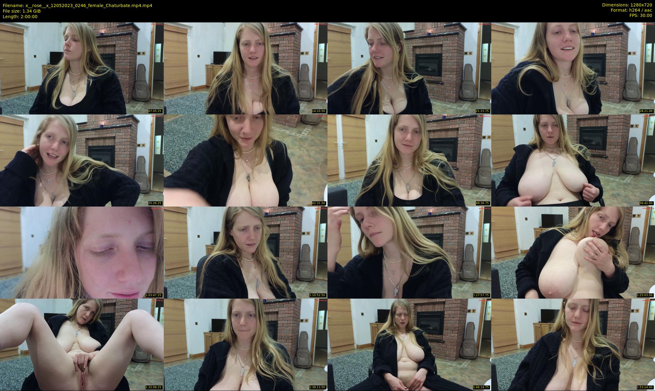 x__rose__x — 120 minute Chaturbate female cam show recording, 720p, May 12, 2023
