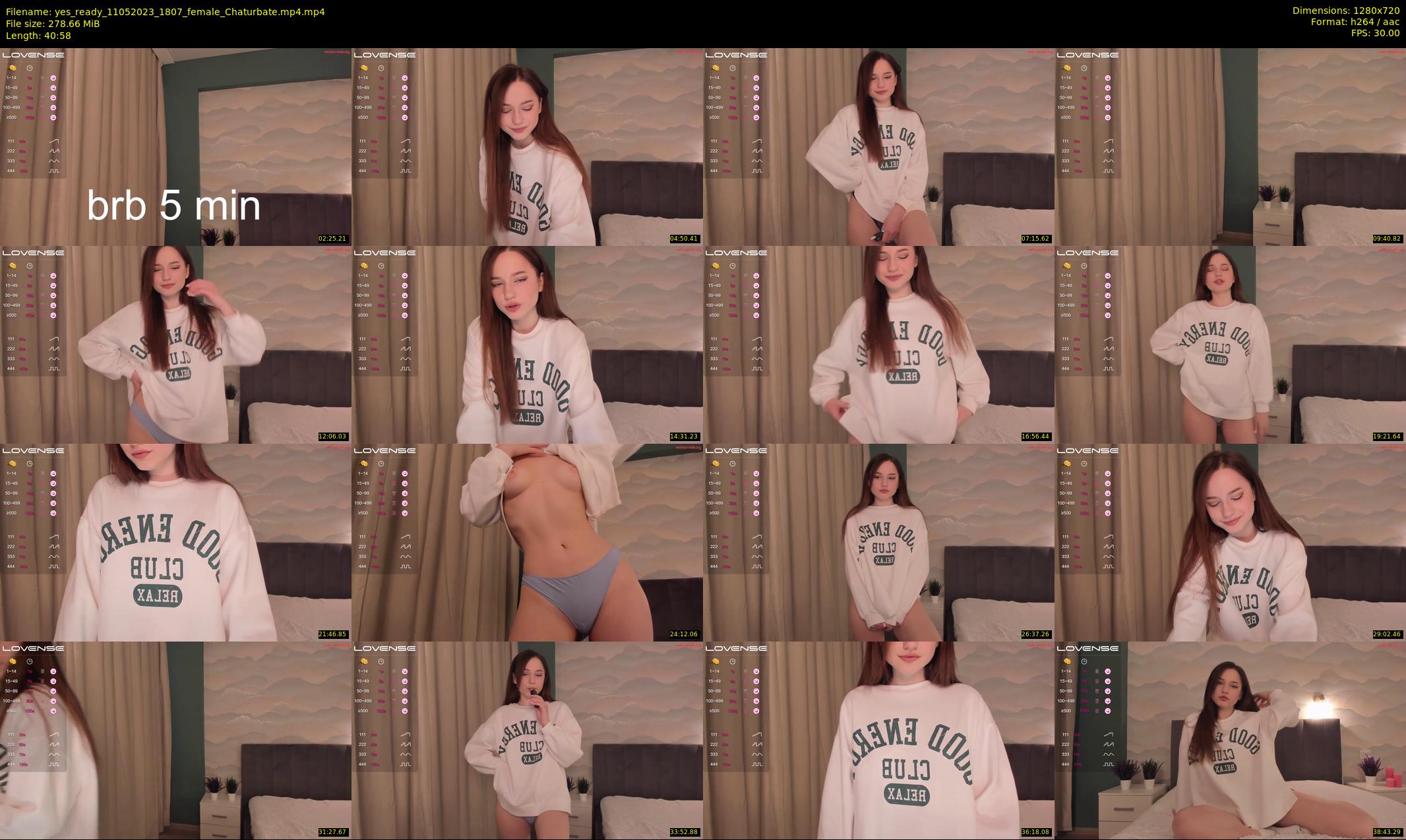 yes_ready — 41 minute Chaturbate female cam show recording, 720p, May 11, 2023