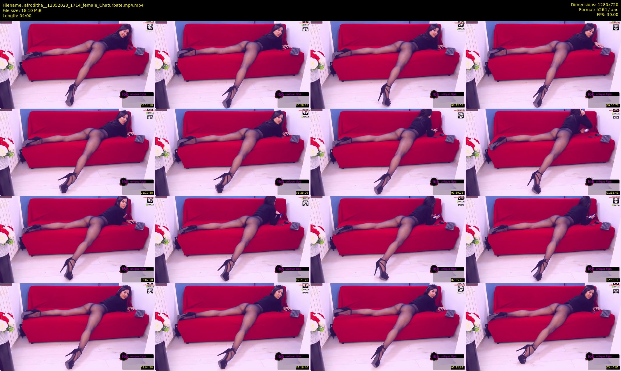 afroditha_ — 4 minute Chaturbate female cam show recording, 720p, May 12, 2023