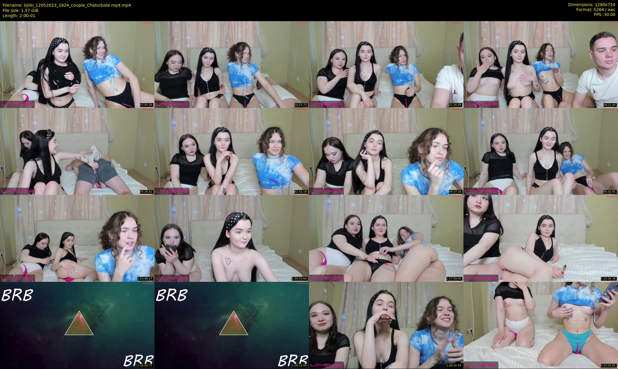 bjliki — 121 minute Chaturbate couple cam show recording, 720p, May 12, 2023