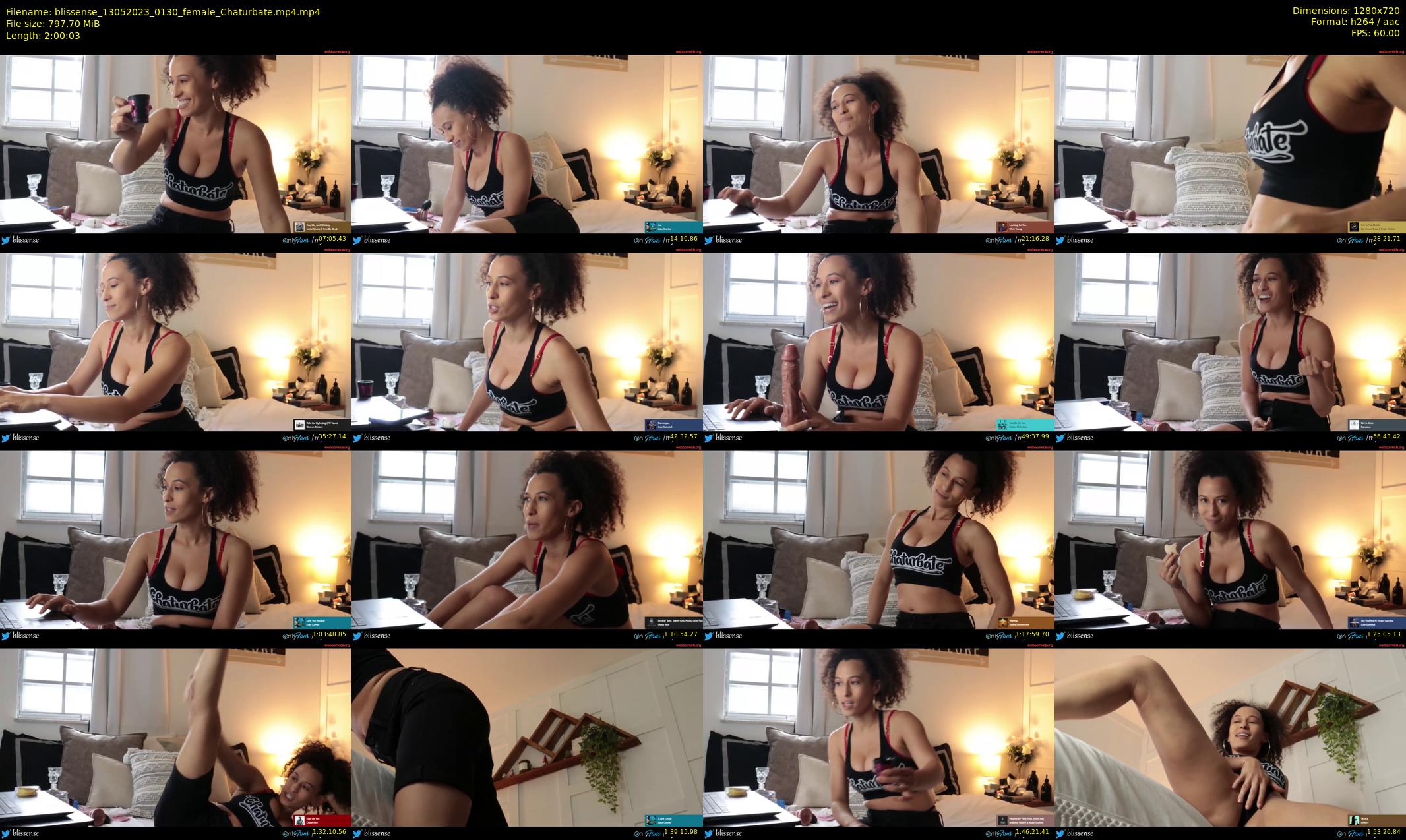 blissense — 121 minute Chaturbate female cam show recording, 720p, May 13, 2023