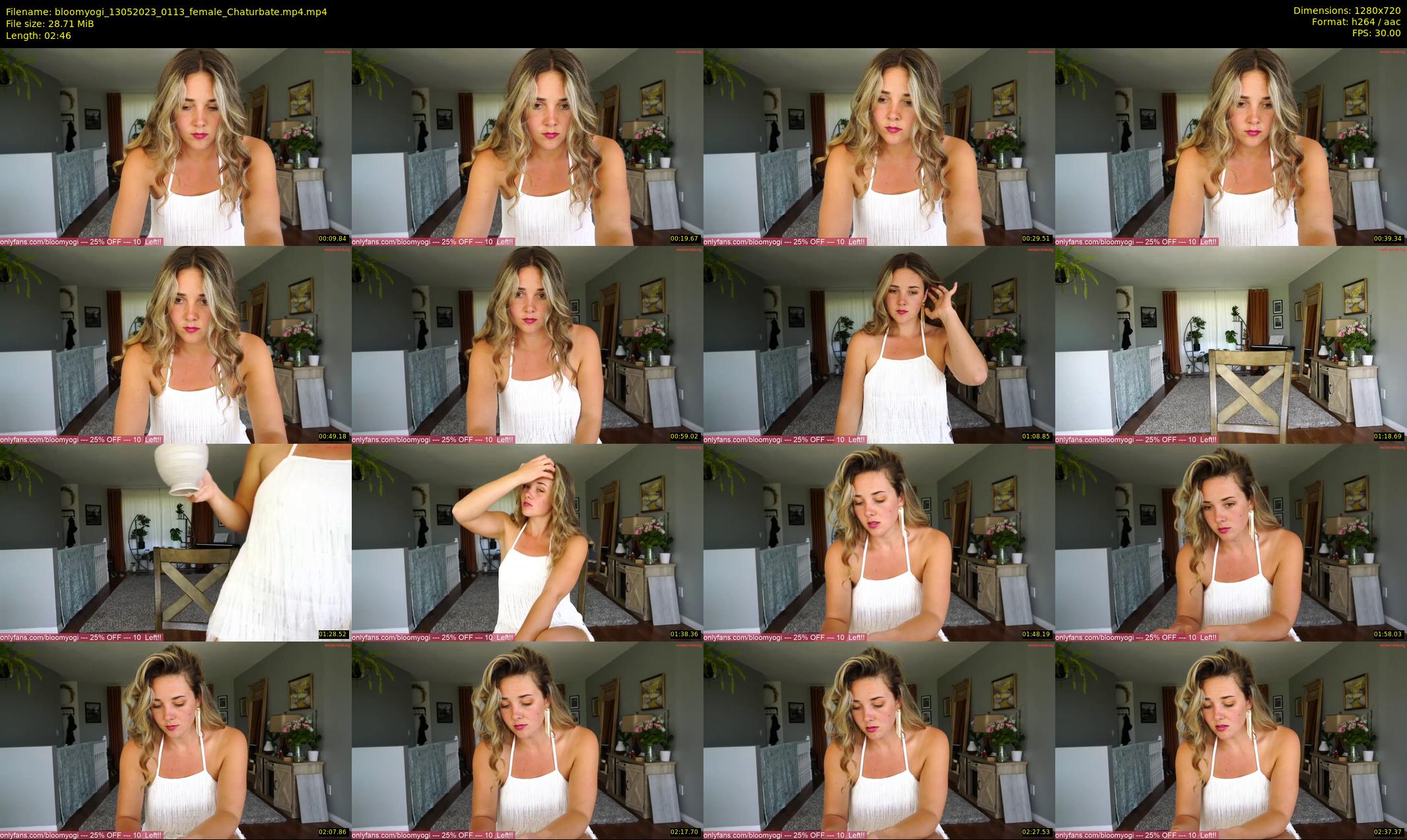 bloomyogi — 3 minute Chaturbate female cam show recording, 720p, May 13, 2023