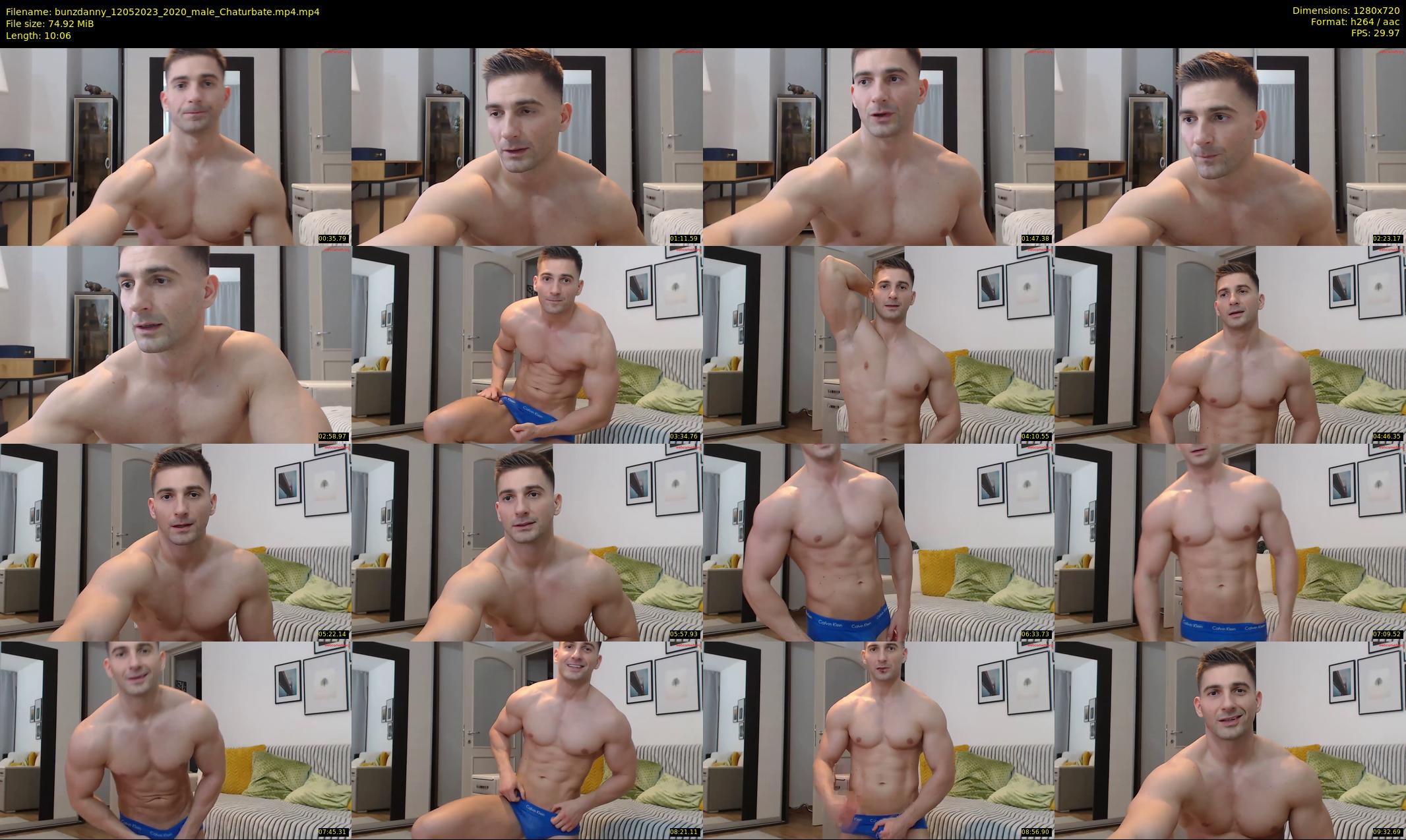 bunzdanny — 11 minute Chaturbate male cam show recording, 720p, May 12, 2023