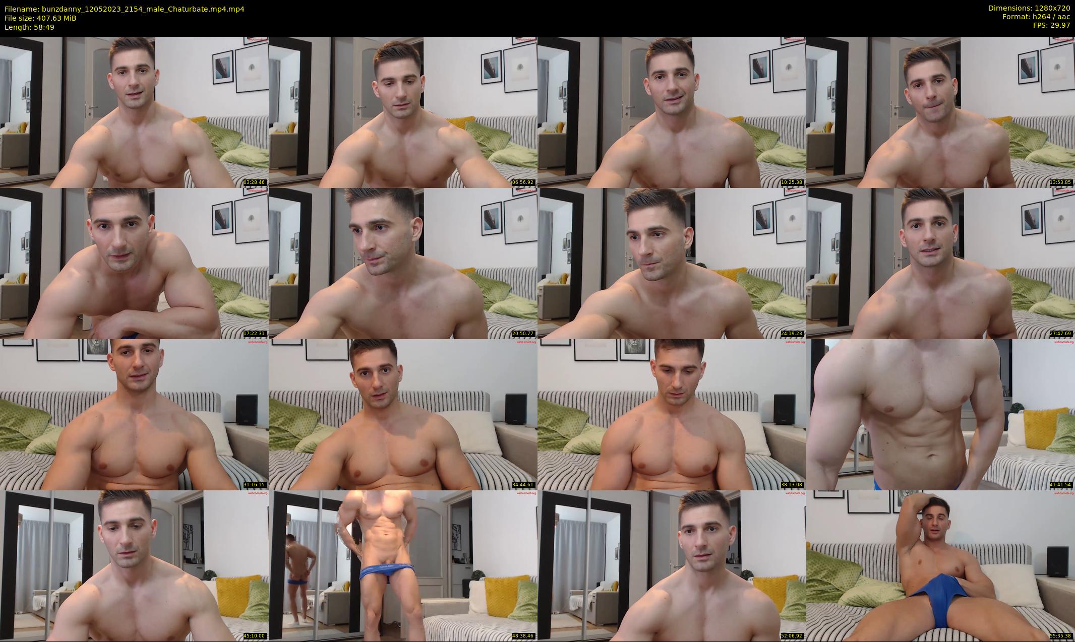 bunzdanny — 59 minute Chaturbate male cam show recording, 720p, May 12, 2023