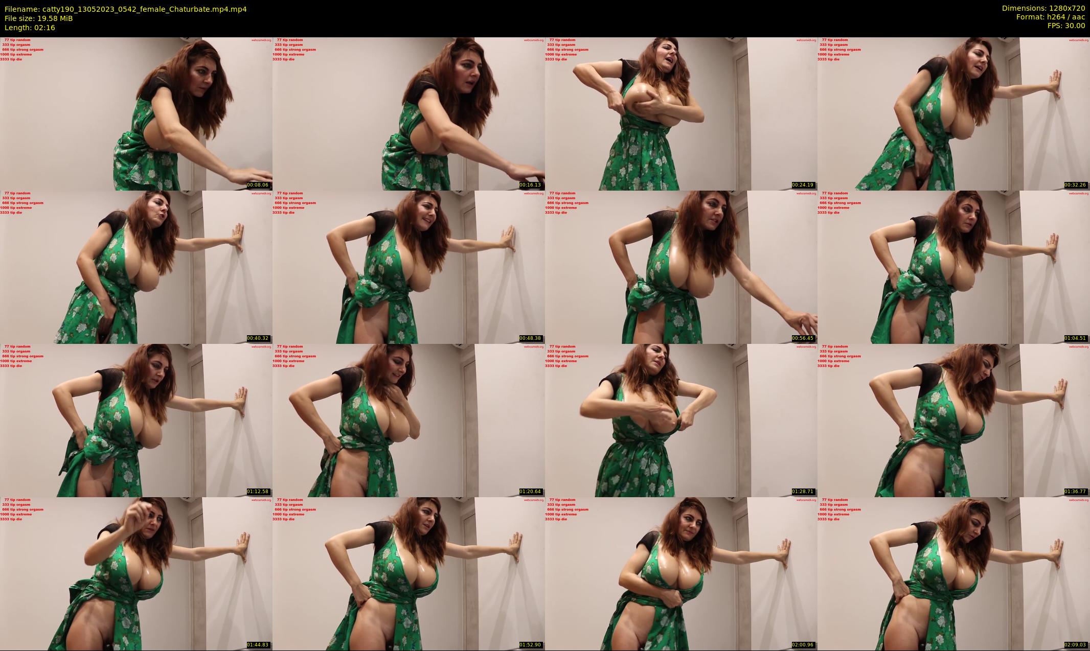 catty190 — 3 minute Chaturbate female cam show recording, 720p, May 13, 2023