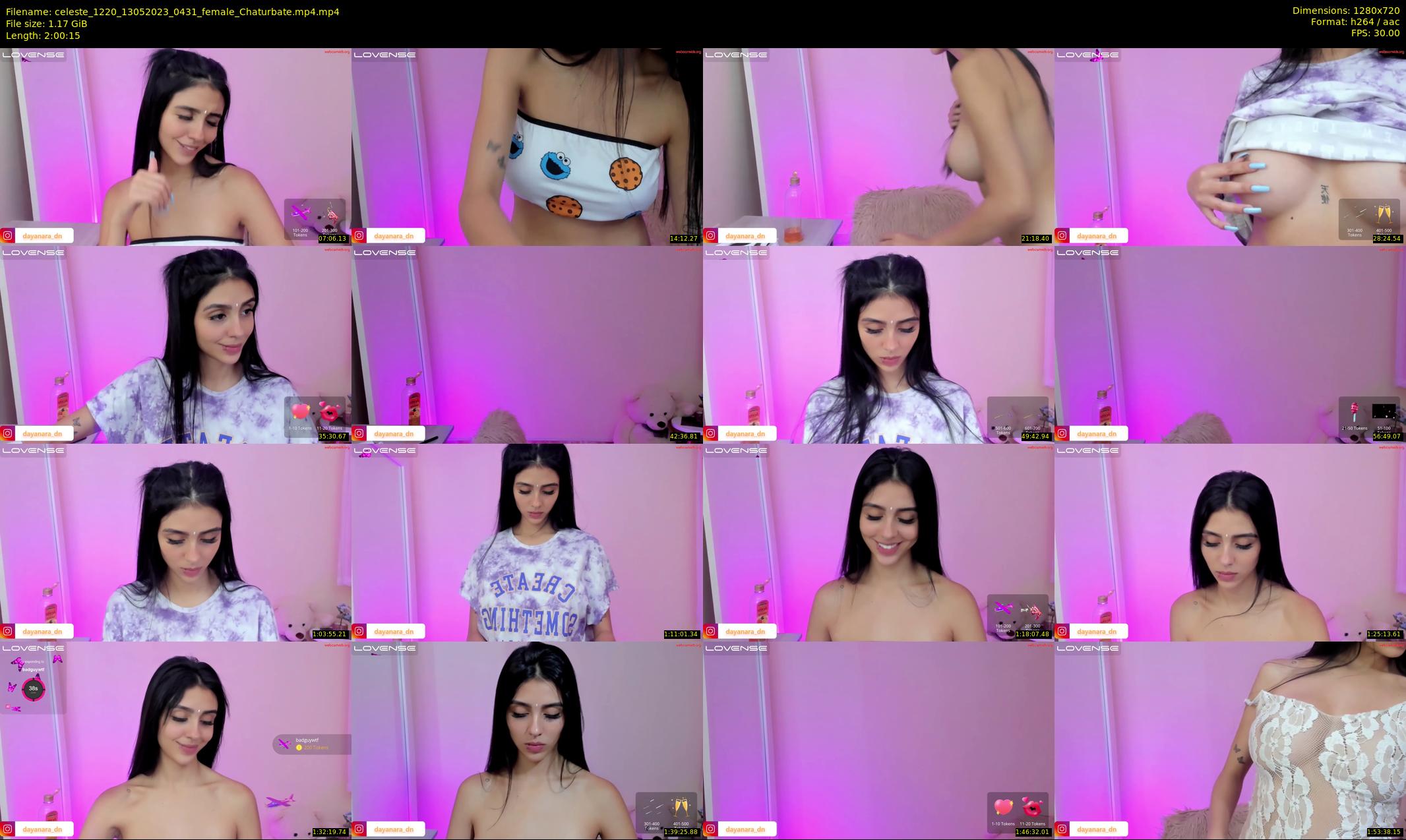 celeste_1220 — 121 minute Chaturbate female cam show recording, 720p, May 13, 2023