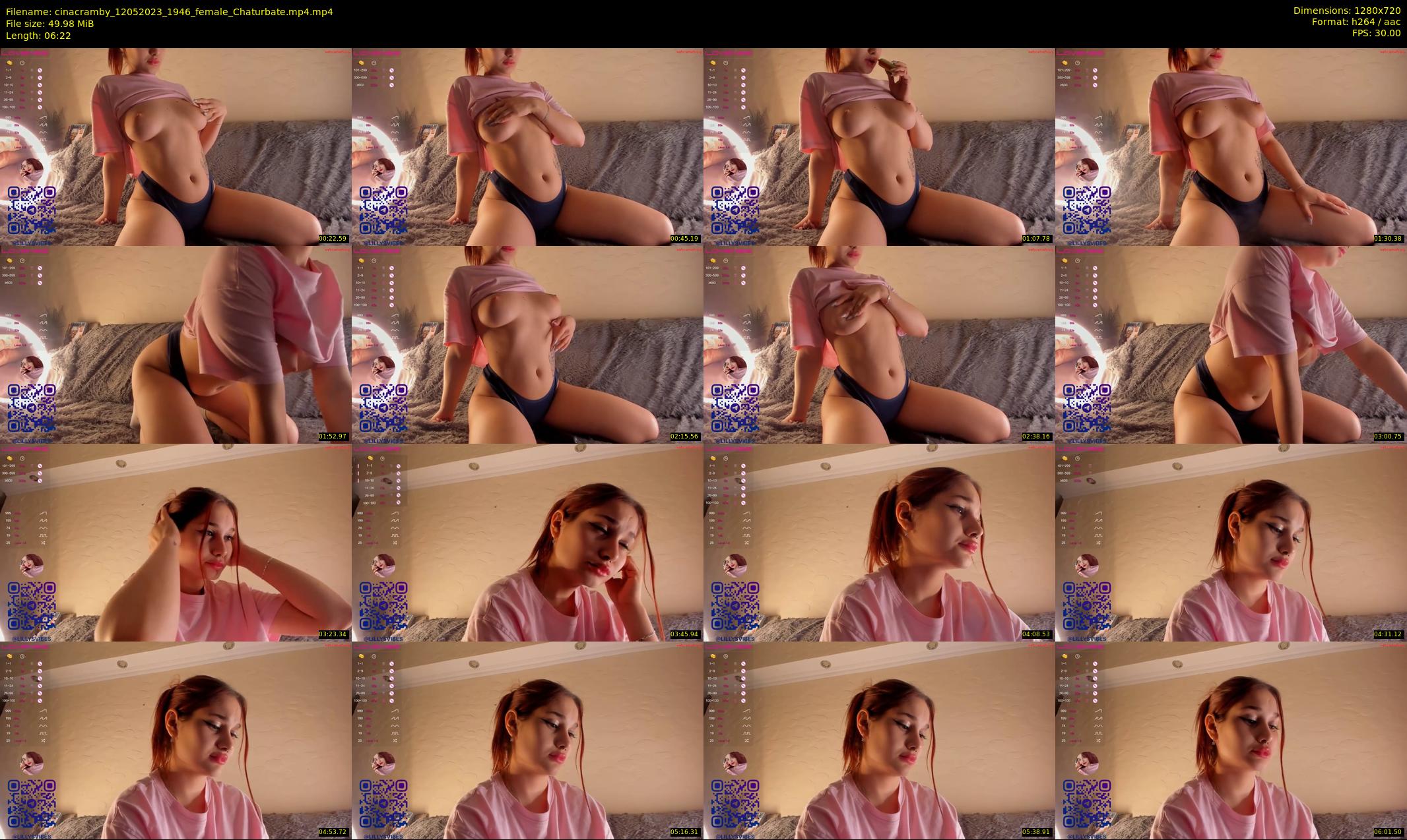 cinacramby — 7 minute Chaturbate female cam show recording, 720p, May 12, 2023