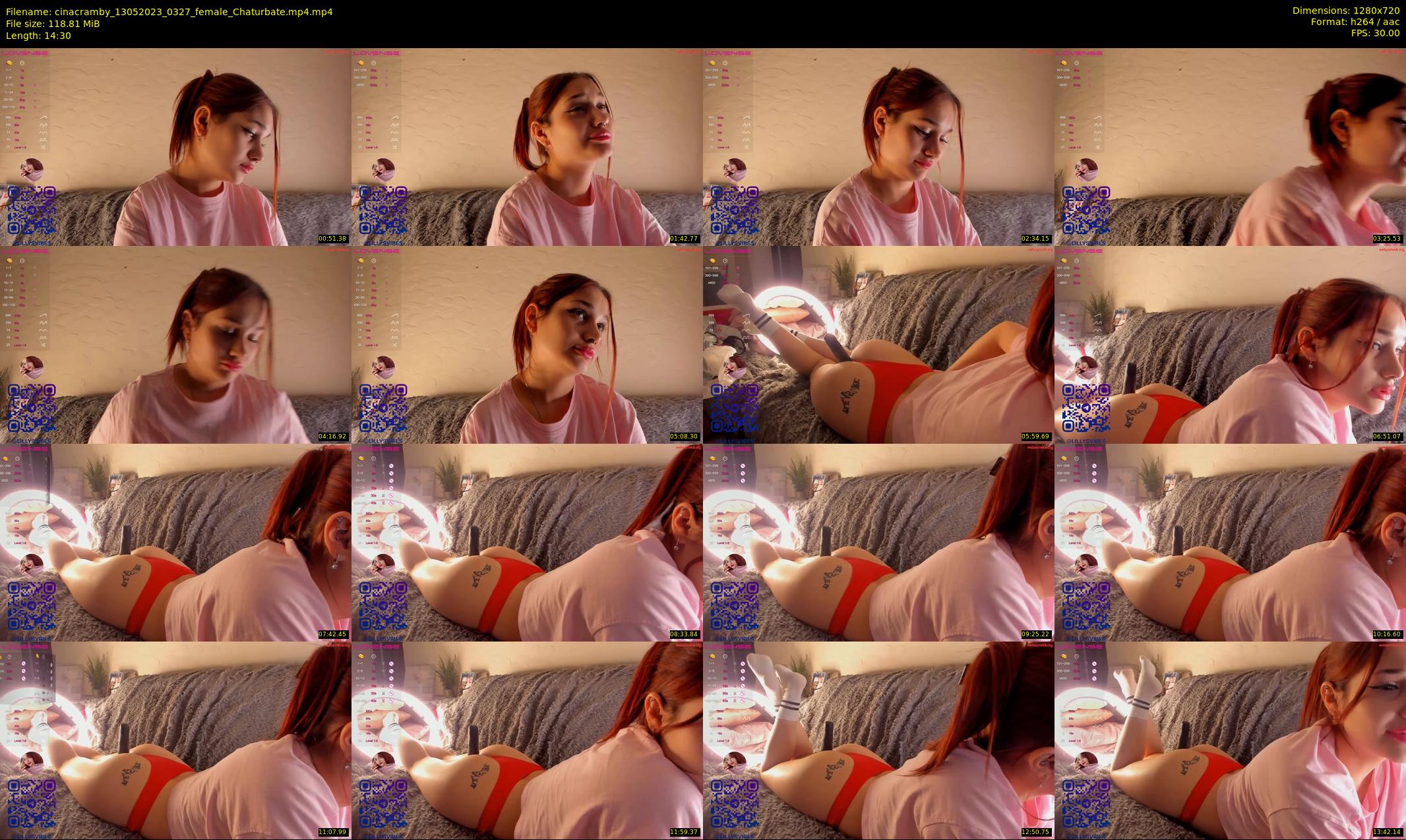 cinacramby — 15 minute Chaturbate female cam show recording, 720p, May 13, 2023