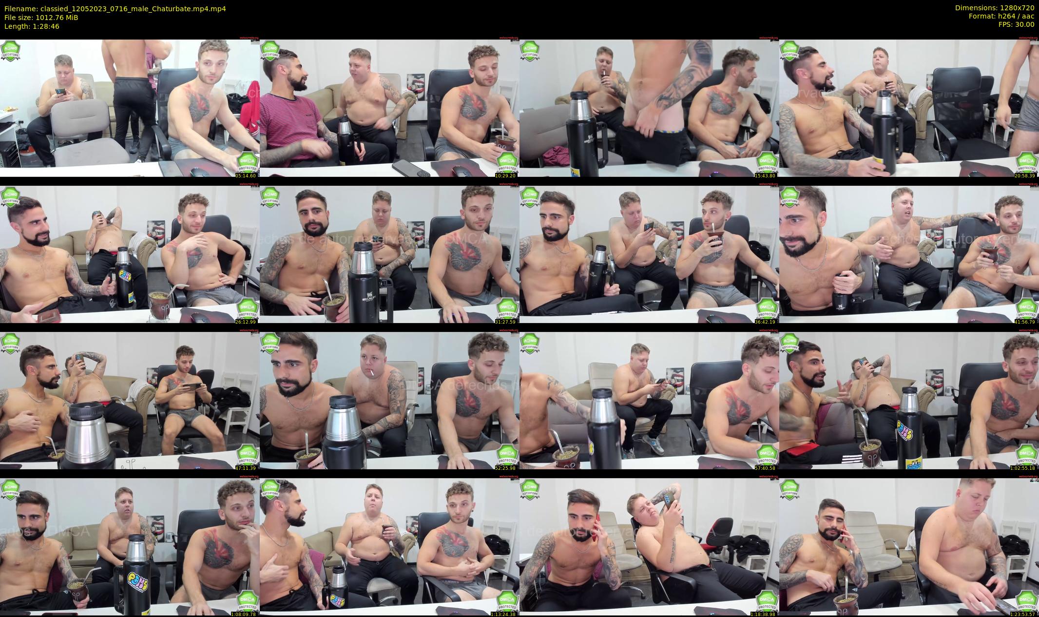 classied — 89 minute Chaturbate male cam show recording, 720p, May 12, 2023