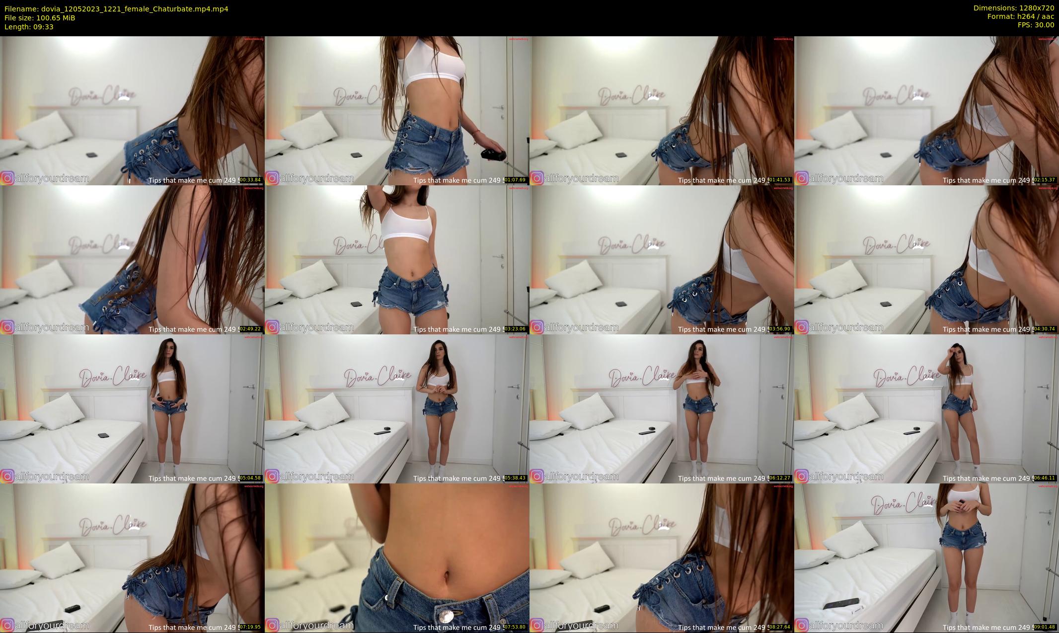 dovia — 10 minute Chaturbate female cam show recording, 720p, May 12, 2023