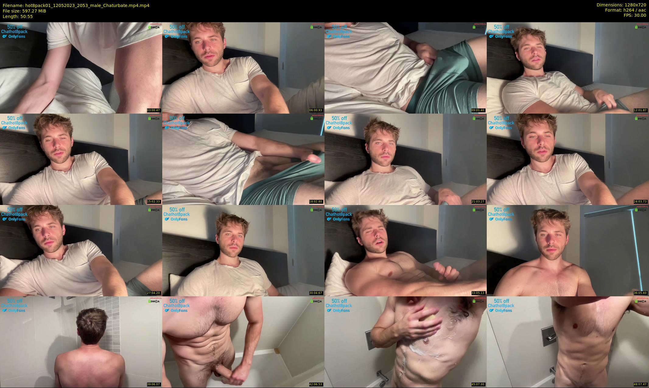 hot8pack01 — 51 minute Chaturbate male cam show recording, 720p, May 12, 2023
