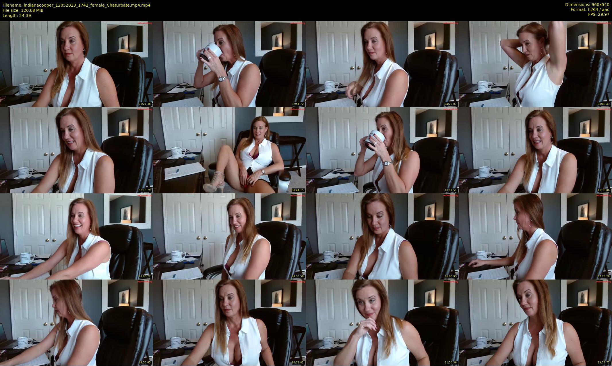 indianacooper — 25 minute Chaturbate female cam show recording, 480p, May 12, 2023