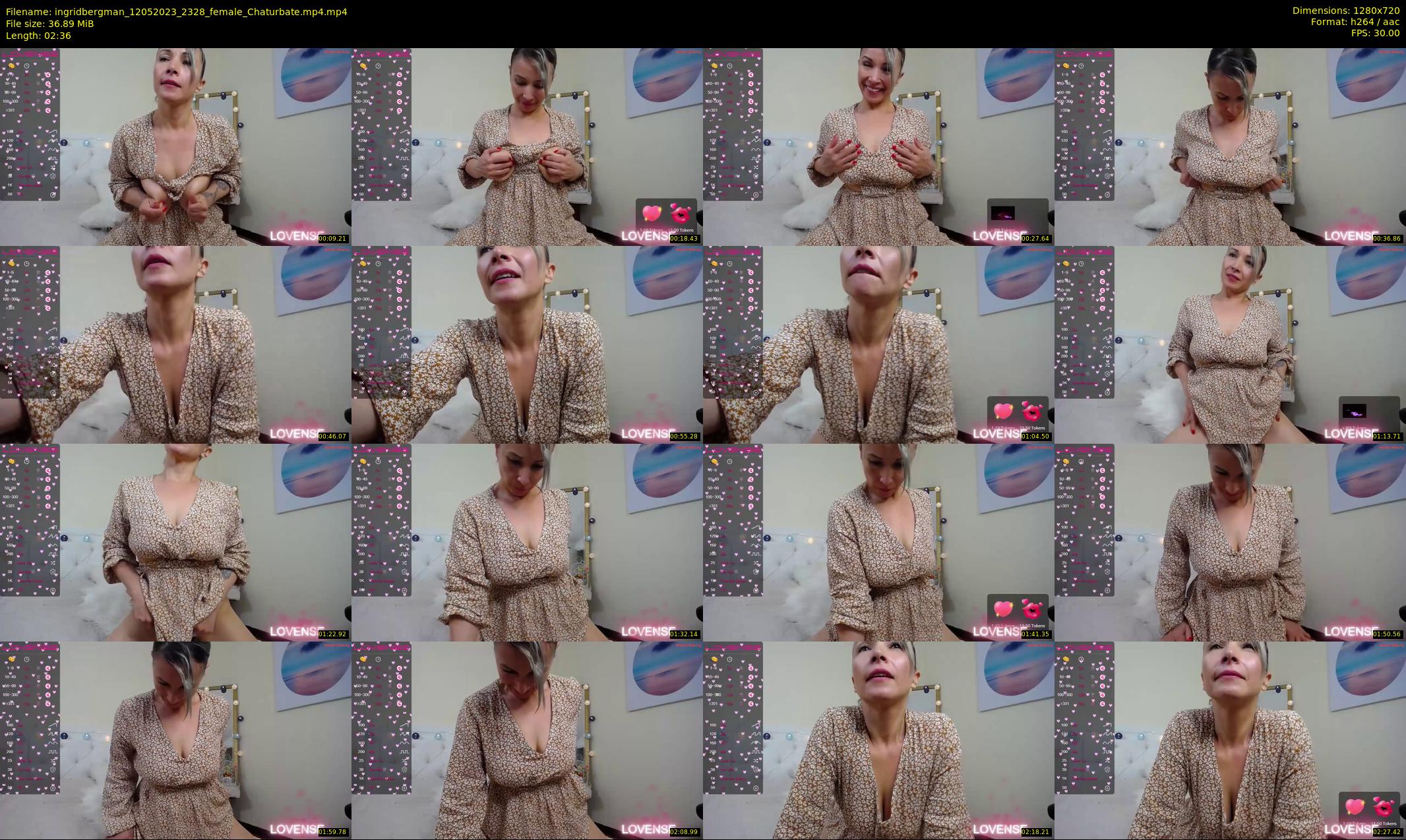 ingridbergman — 3 minute Chaturbate female cam show recording, 720p, May 12, 2023
