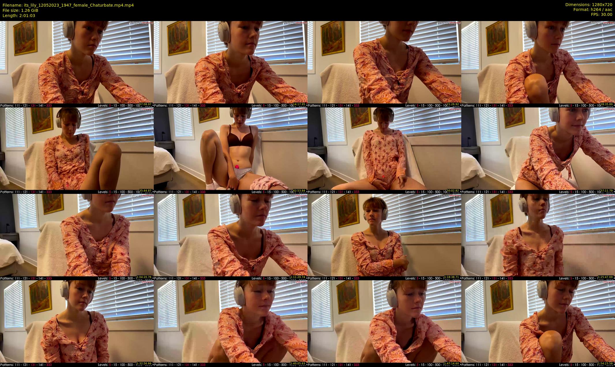 its_lily — 122 minute Chaturbate female cam show recording, 720p, May 12, 2023
