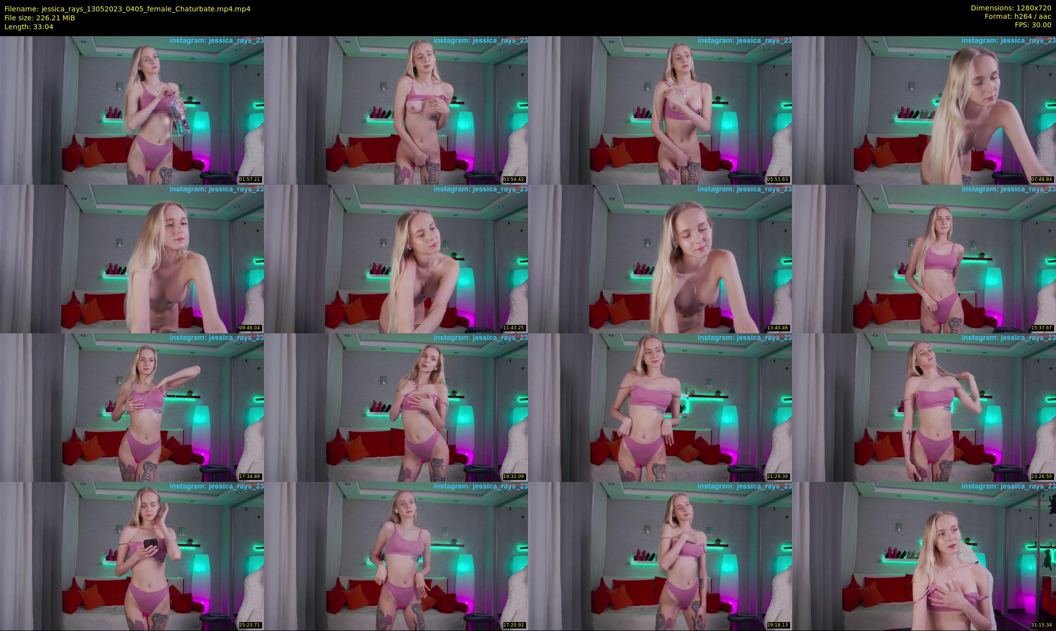 jessica_rays — 34 minute Chaturbate couple cam show recording, 720p, May 13, 2023