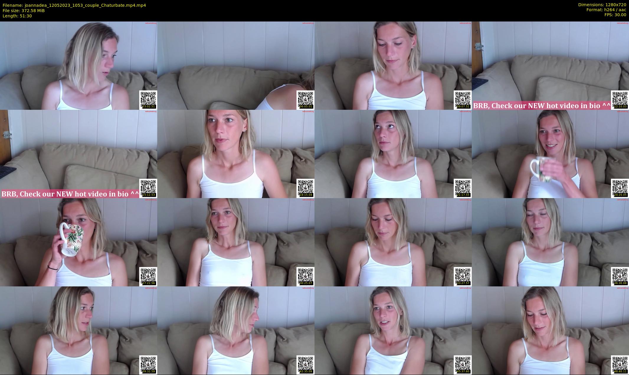 joannadea — 52 minute Chaturbate female cam show recording, 720p, May 12, 2023