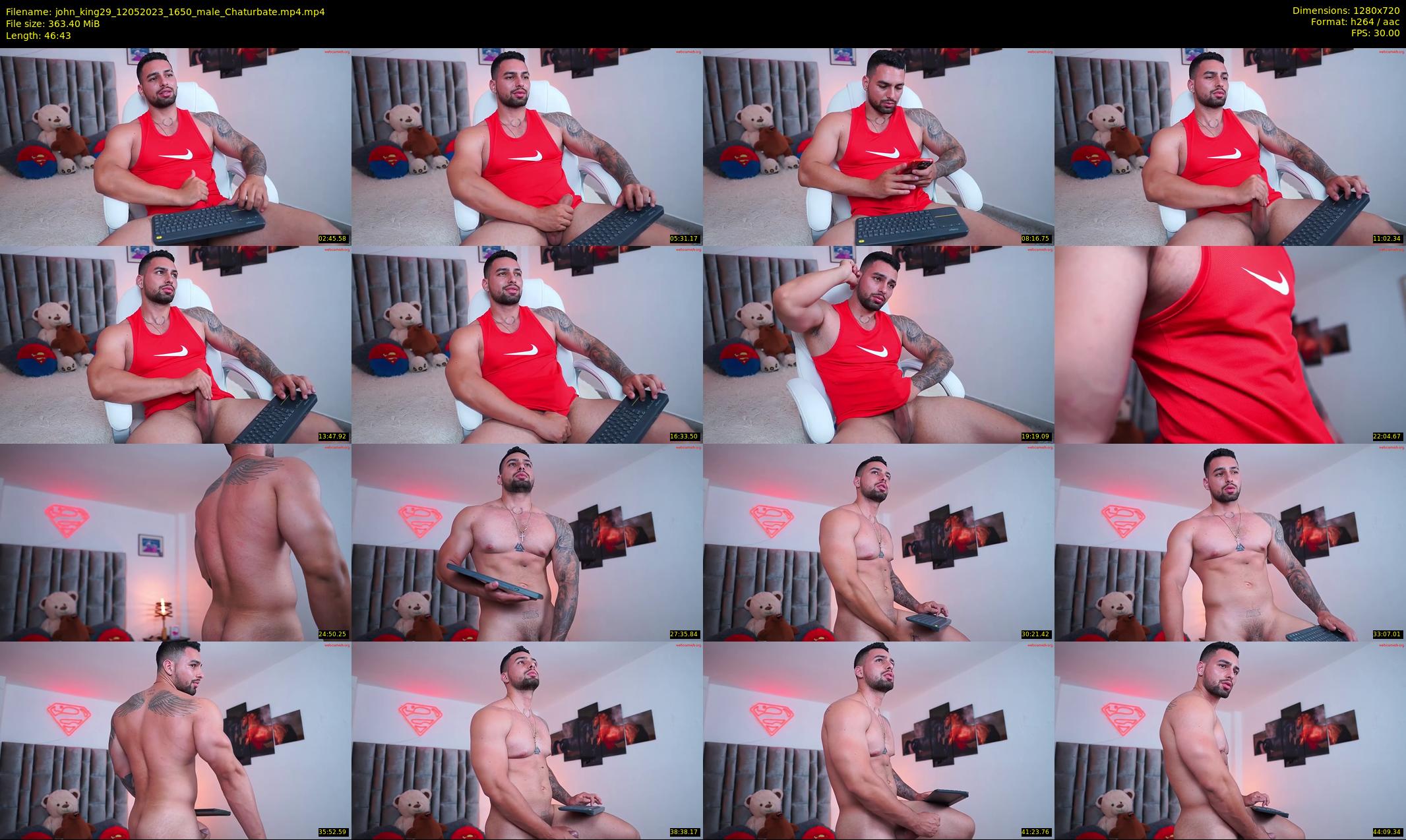 john_king29 — 47 minute Chaturbate male cam show recording, 720p, May 12, 2023