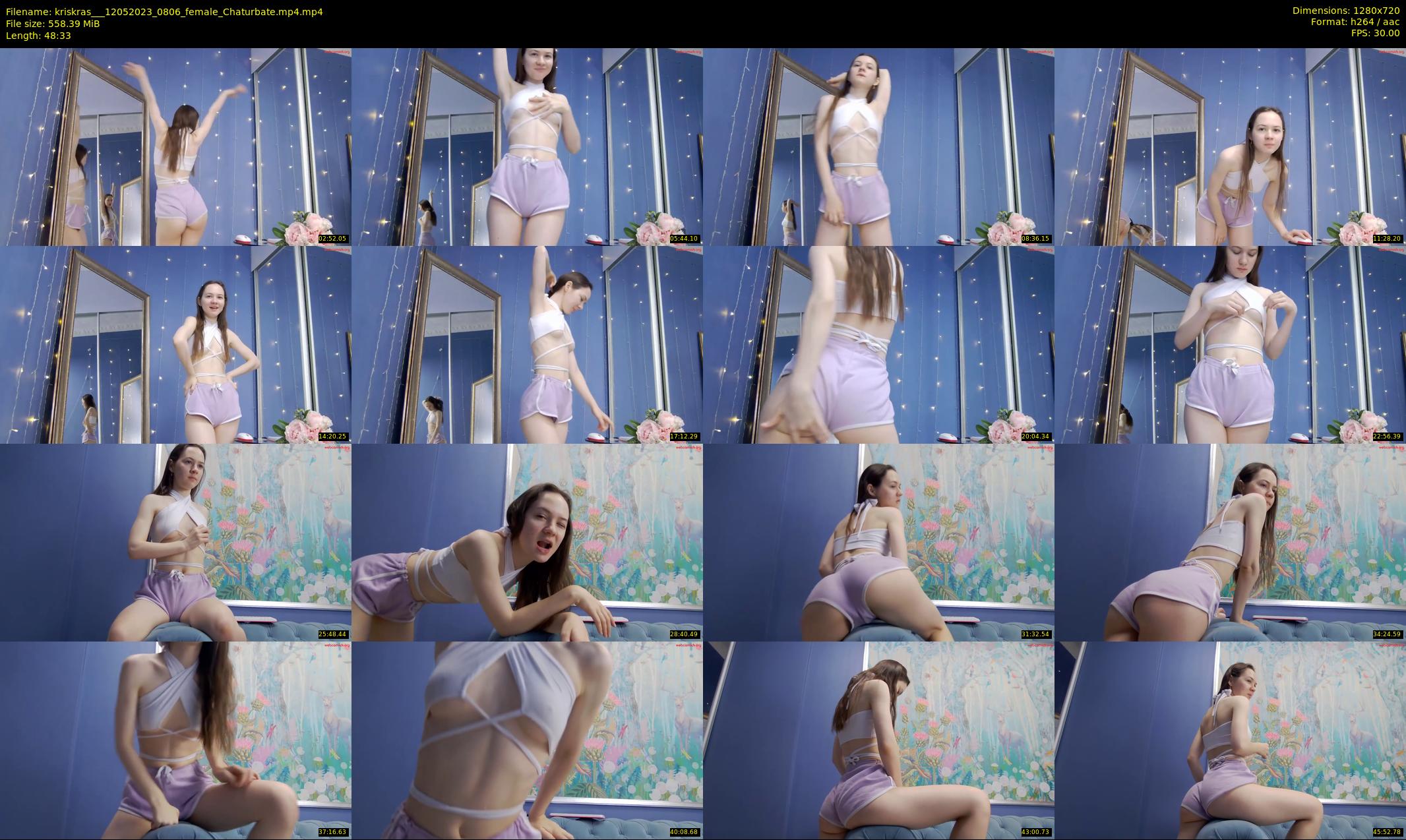 kriskras__ — 49 minute Chaturbate female cam show recording, 720p, May 12, 2023