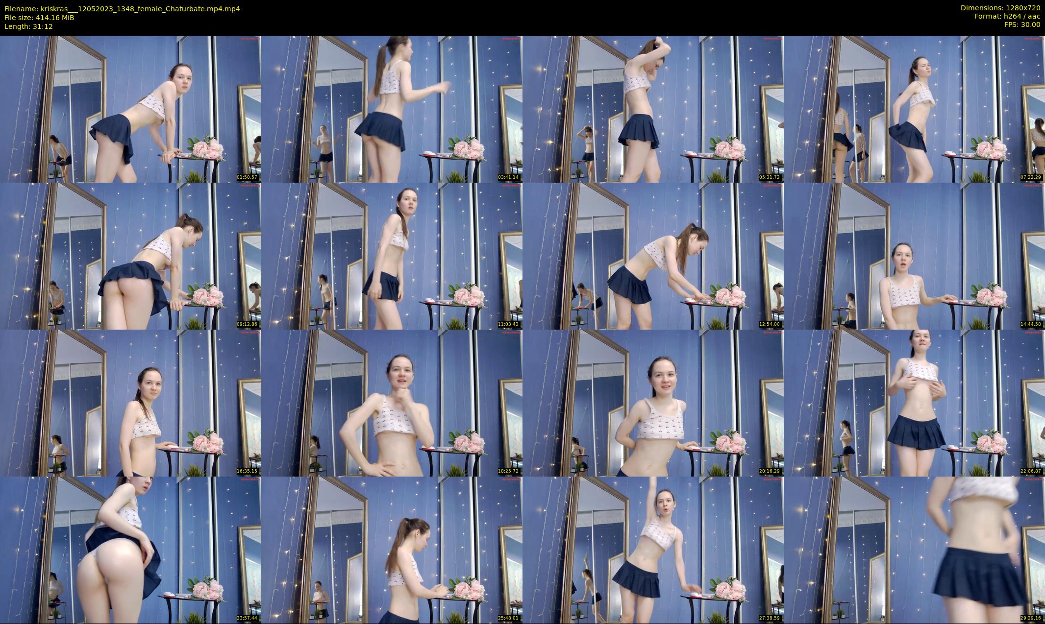 kriskras__ — 32 minute Chaturbate female cam show recording, 720p, May 12, 2023