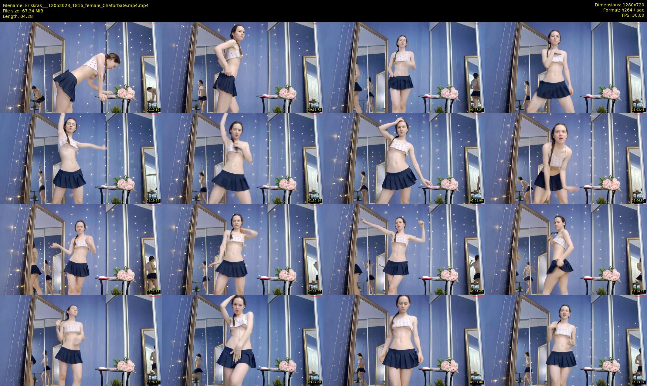 kriskras__ — 5 minute Chaturbate female cam show recording, 720p, May 12, 2023
