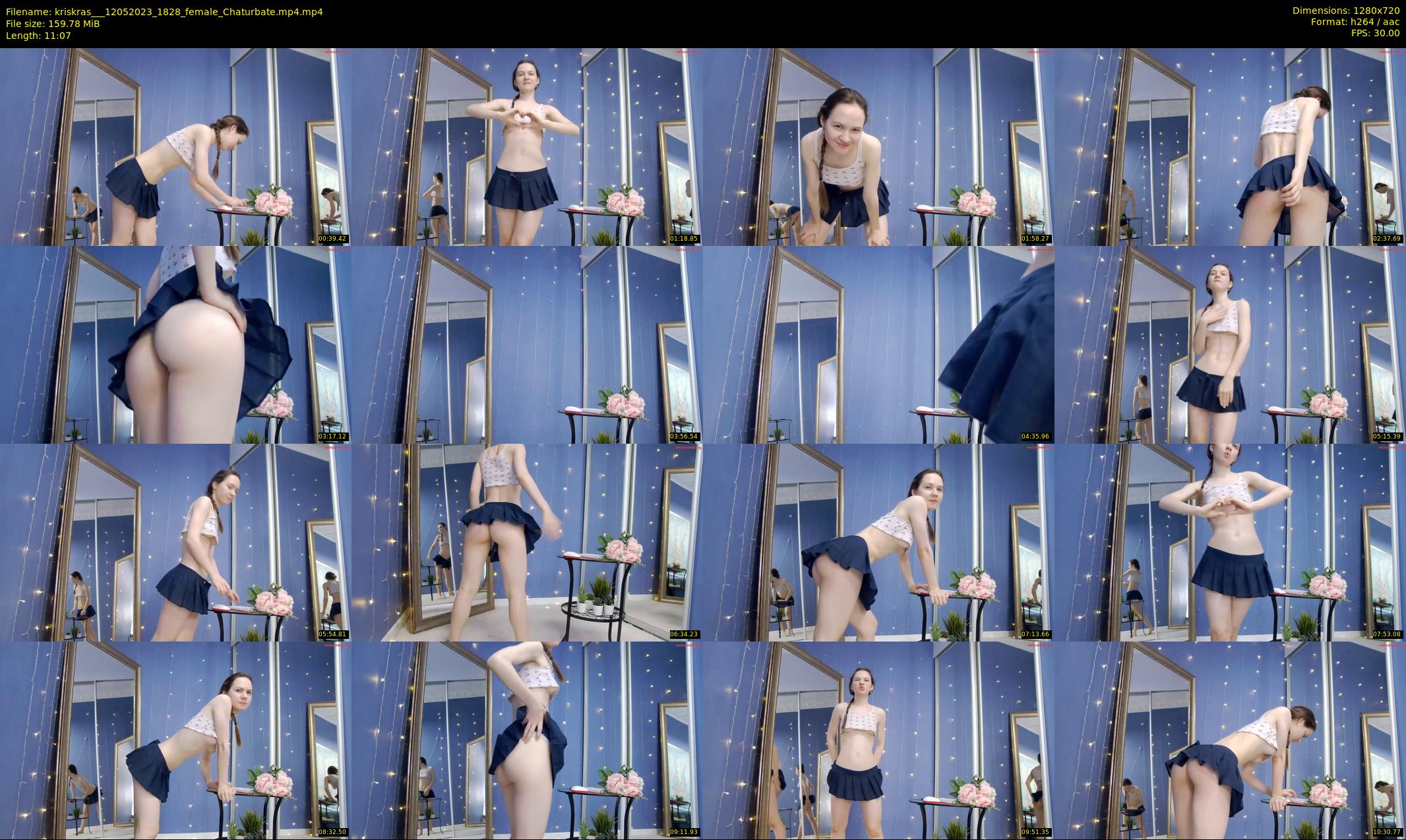 kriskras__ — 12 minute Chaturbate female cam show recording, 720p, May 12, 2023