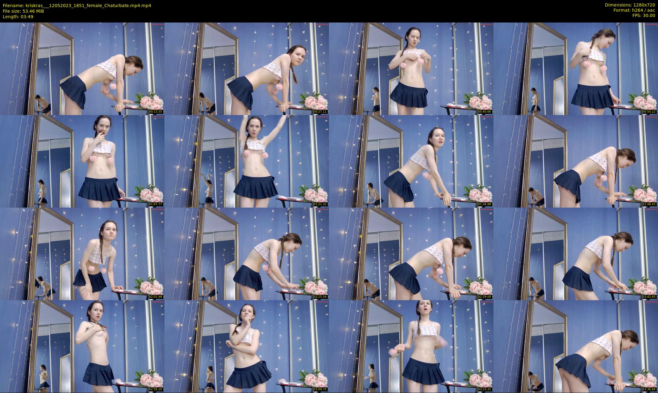 kriskras__ — 4 minute Chaturbate female cam show recording, 720p, May 12, 2023