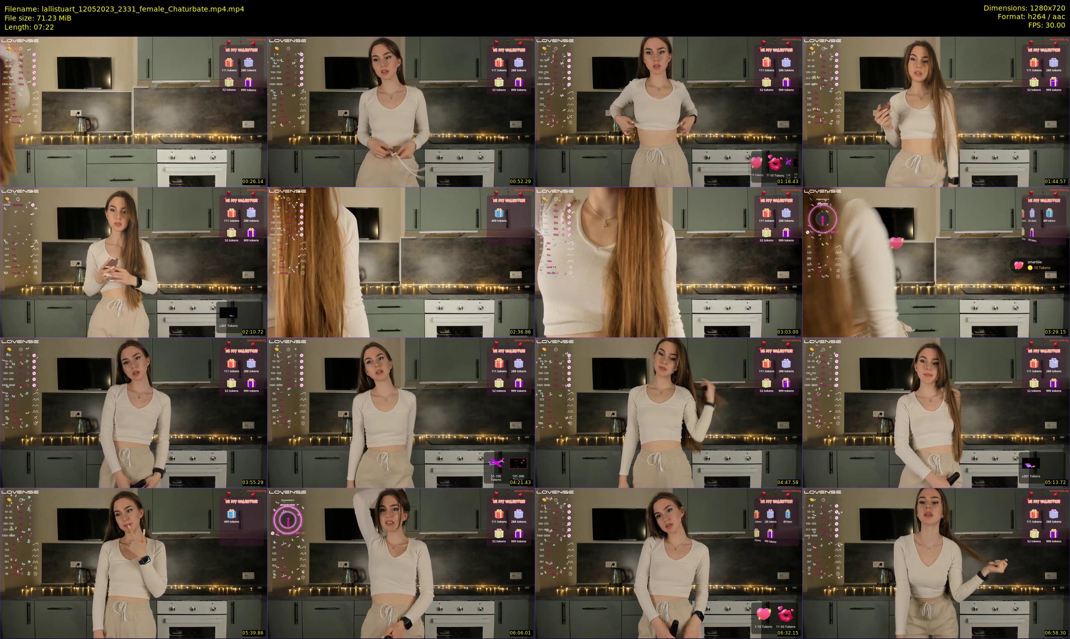 lallistuart — 8 minute Chaturbate female cam show recording, 720p, May 12, 2023